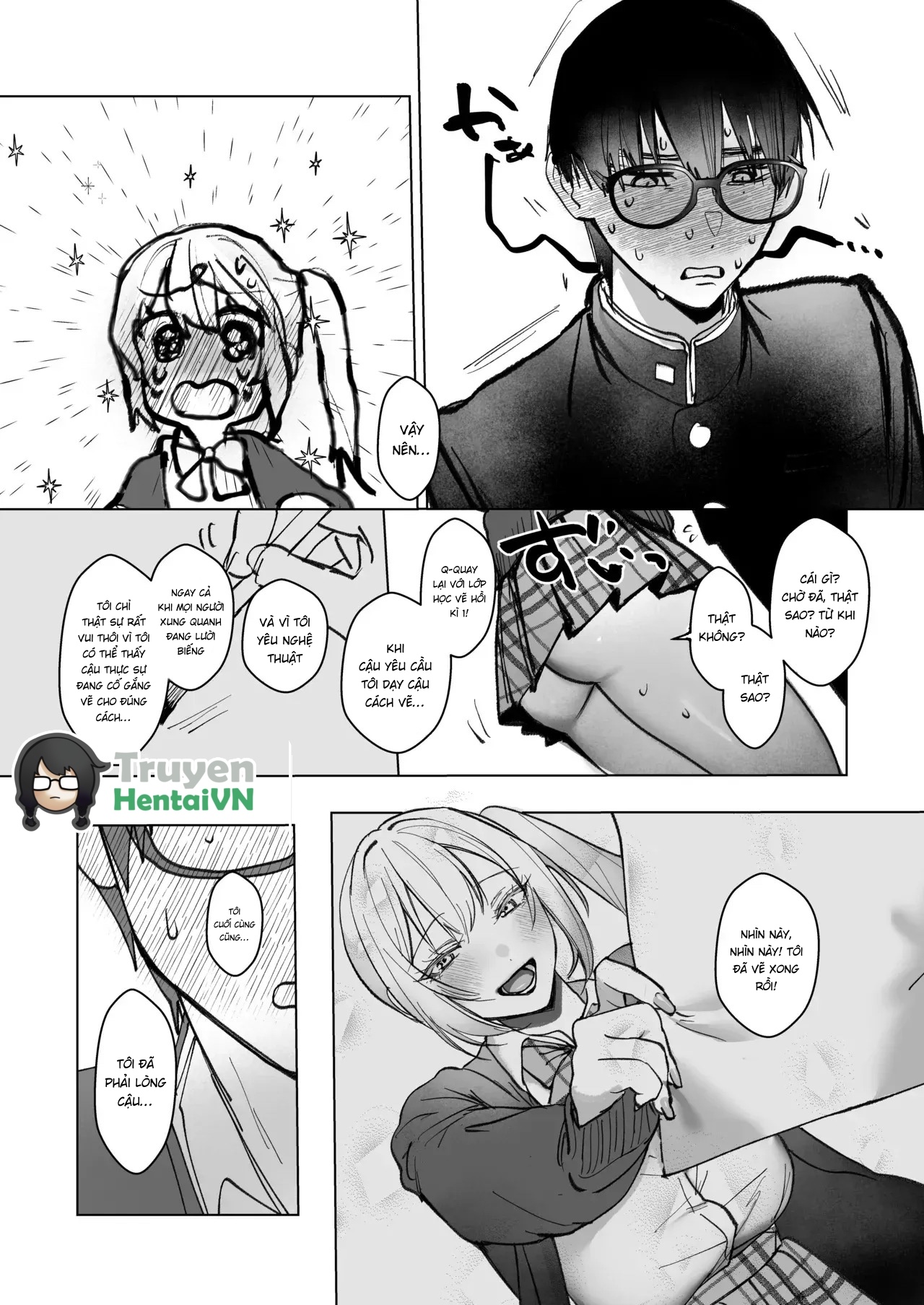 HentaiVN.net - Ảnh 16 - Ryou Kataomoi ga Minoranai Gyaru-san wa Iramura Chikunii ga Tomaranai! - Chap 1