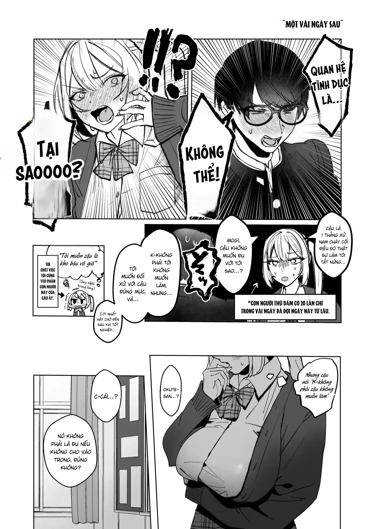 HentaiVN.net - Ảnh 19 - Ryou Kataomoi ga Minoranai Gyaru-san wa Iramura Chikunii ga Tomaranai! - Chap 1
