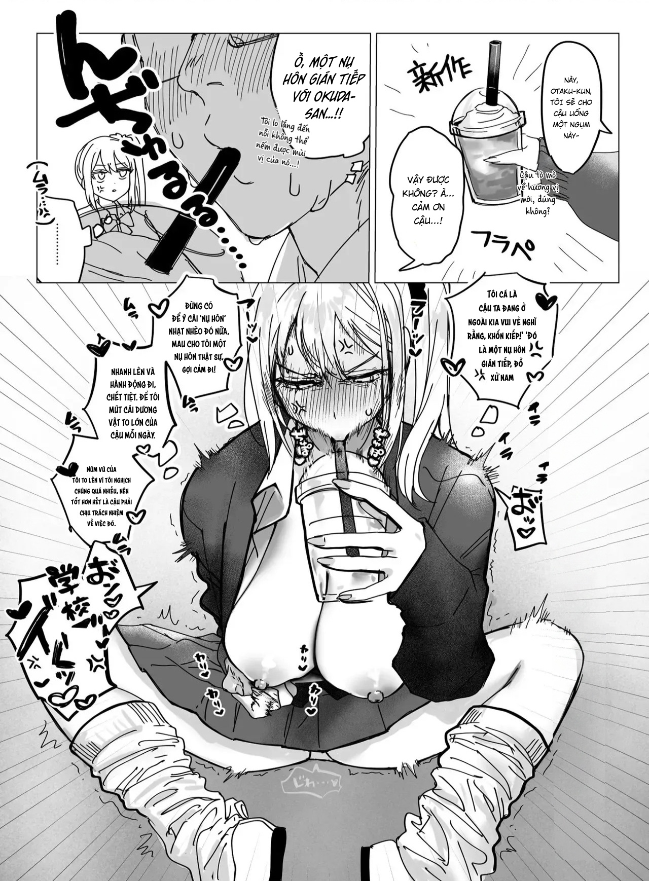 HentaiVN.net - Ảnh 41 - Ryou Kataomoi ga Minoranai Gyaru-san wa Iramura Chikunii ga Tomaranai! - Chap 1