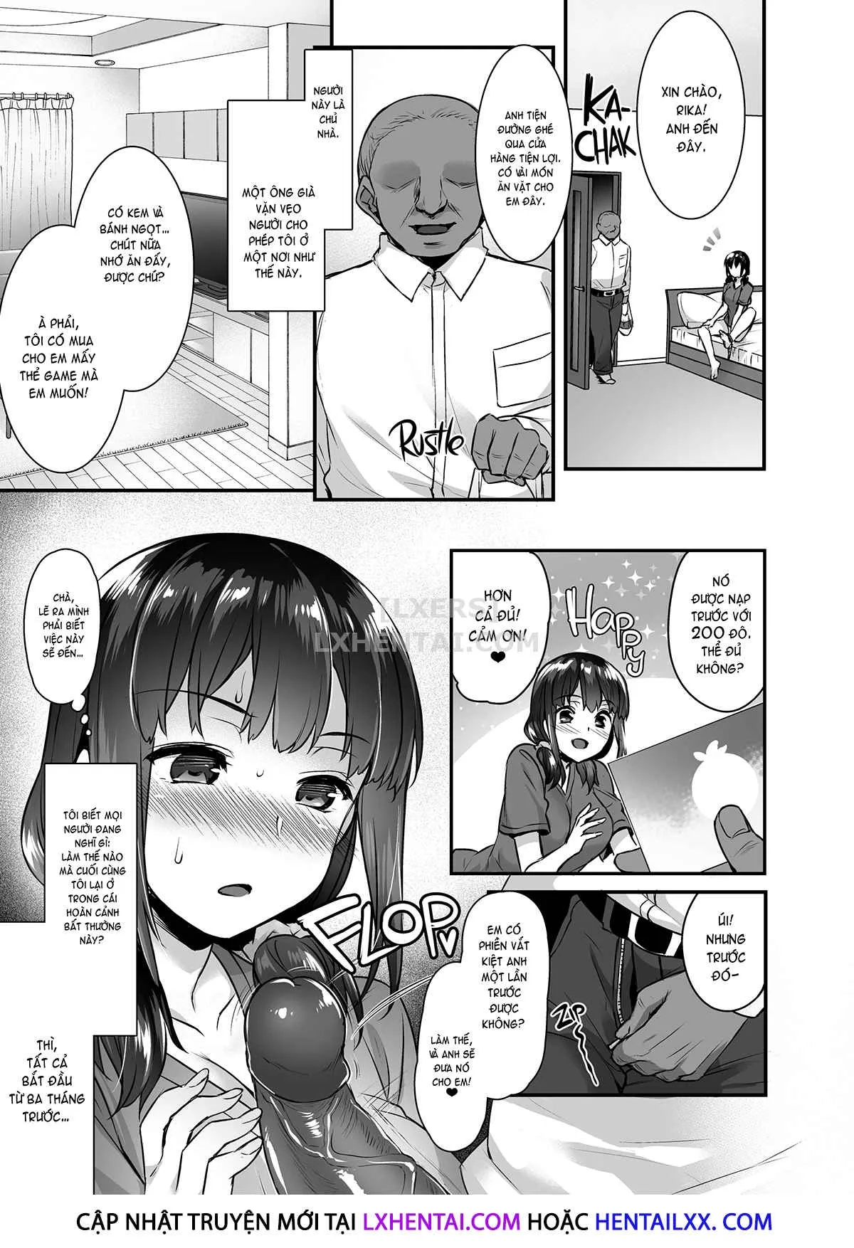 HentaiVN.net - Ảnh 5 - Rika's Sex Den - The Life of a Runaway Freeloader - Chap 1