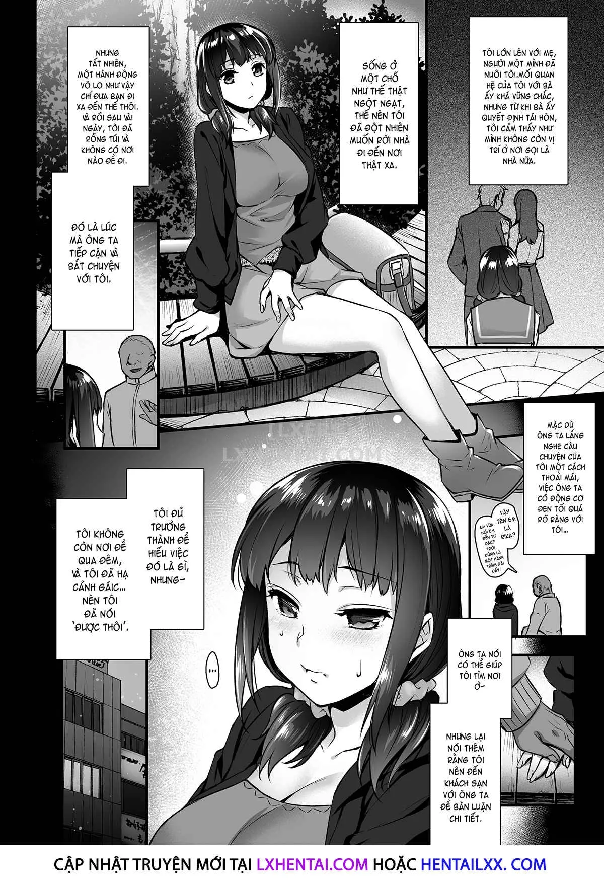 HentaiVN.net - Ảnh 6 - Rika's Sex Den - The Life of a Runaway Freeloader - Chap 1