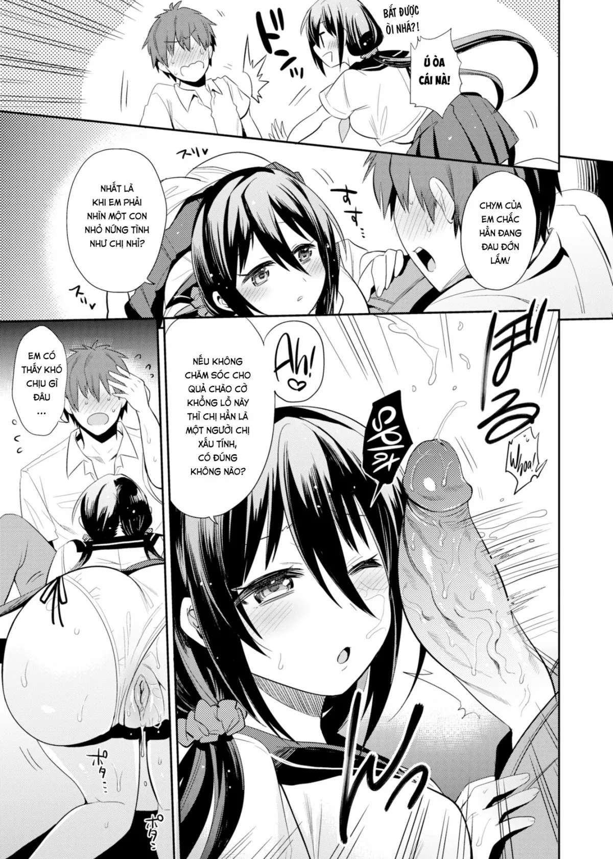 HentaiVN.net - Ảnh 10 - Tôi Có Bà Chị Thèm Cá Chà Bặc! [Siblings Living Together] - Chap 1