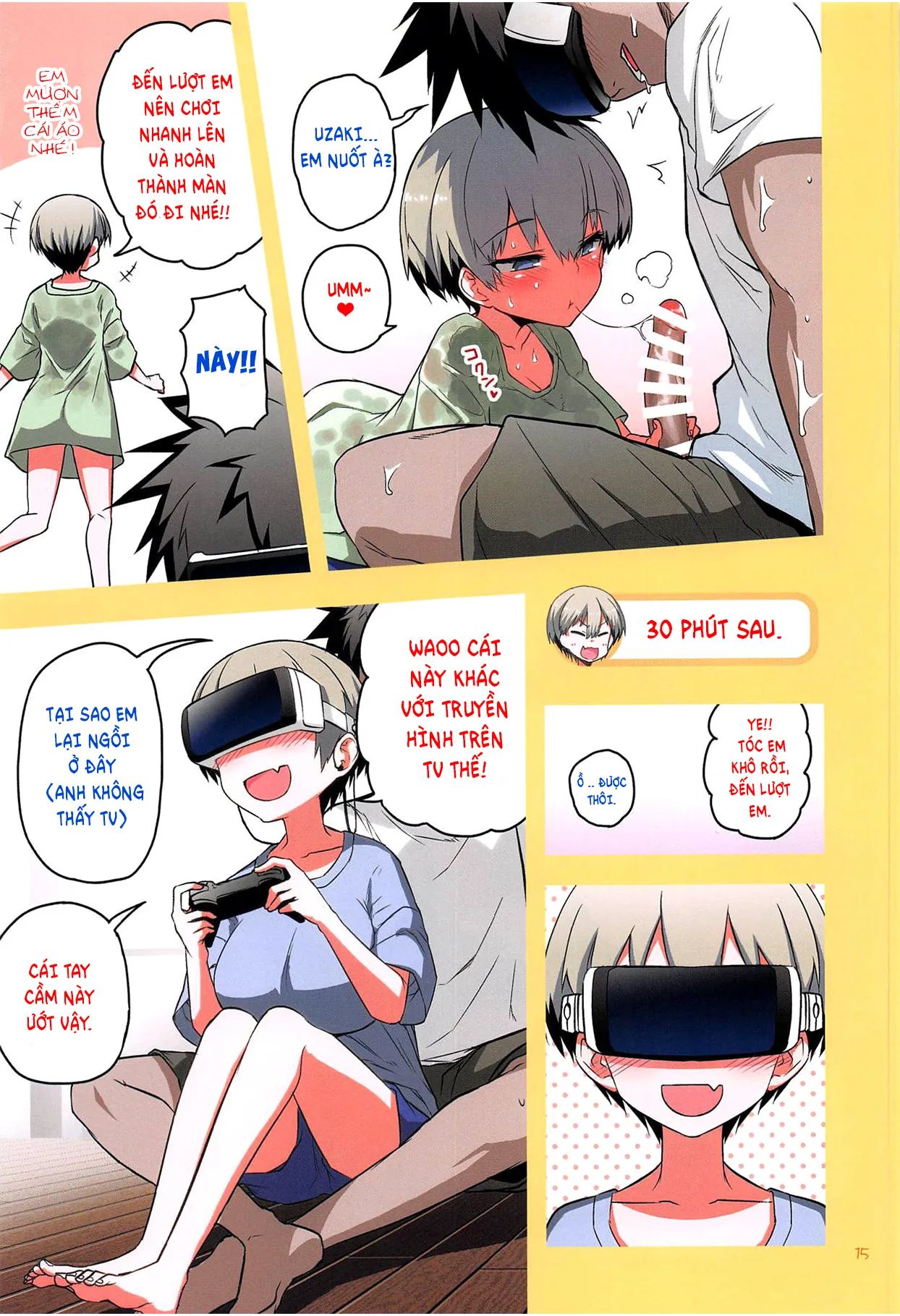 HentaiVN.net - Ảnh 14 - Uzaki-chan muốn làm tình [Uzaki-chan wants to do it] - Chap 1