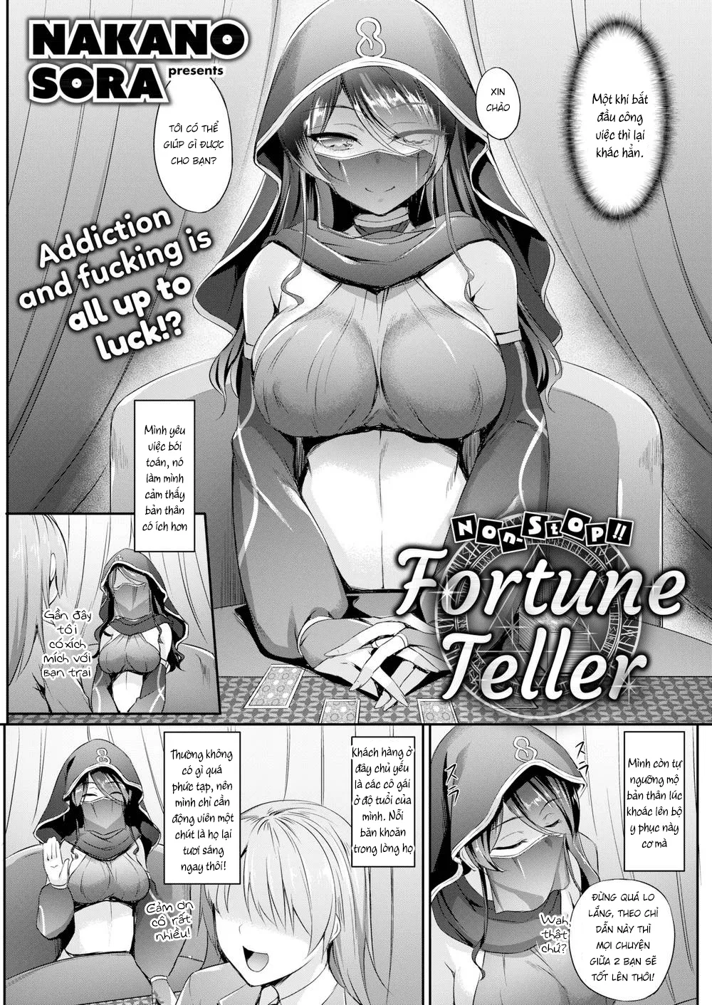 HentaiVN.net - Ảnh 4 - Không thể cản lại cô nàng tiên tri dâm đãng này [Non-Stop!! Fortune Teller] - Chap 1