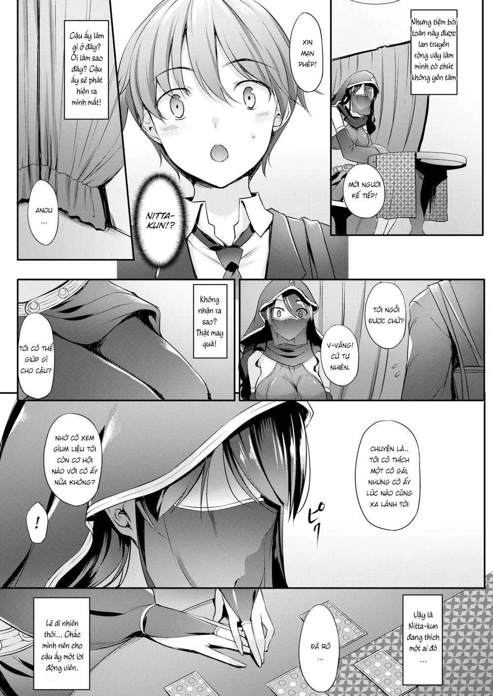 HentaiVN.net - Ảnh 5 - Không thể cản lại cô nàng tiên tri dâm đãng này [Non-Stop!! Fortune Teller] - Chap 1
