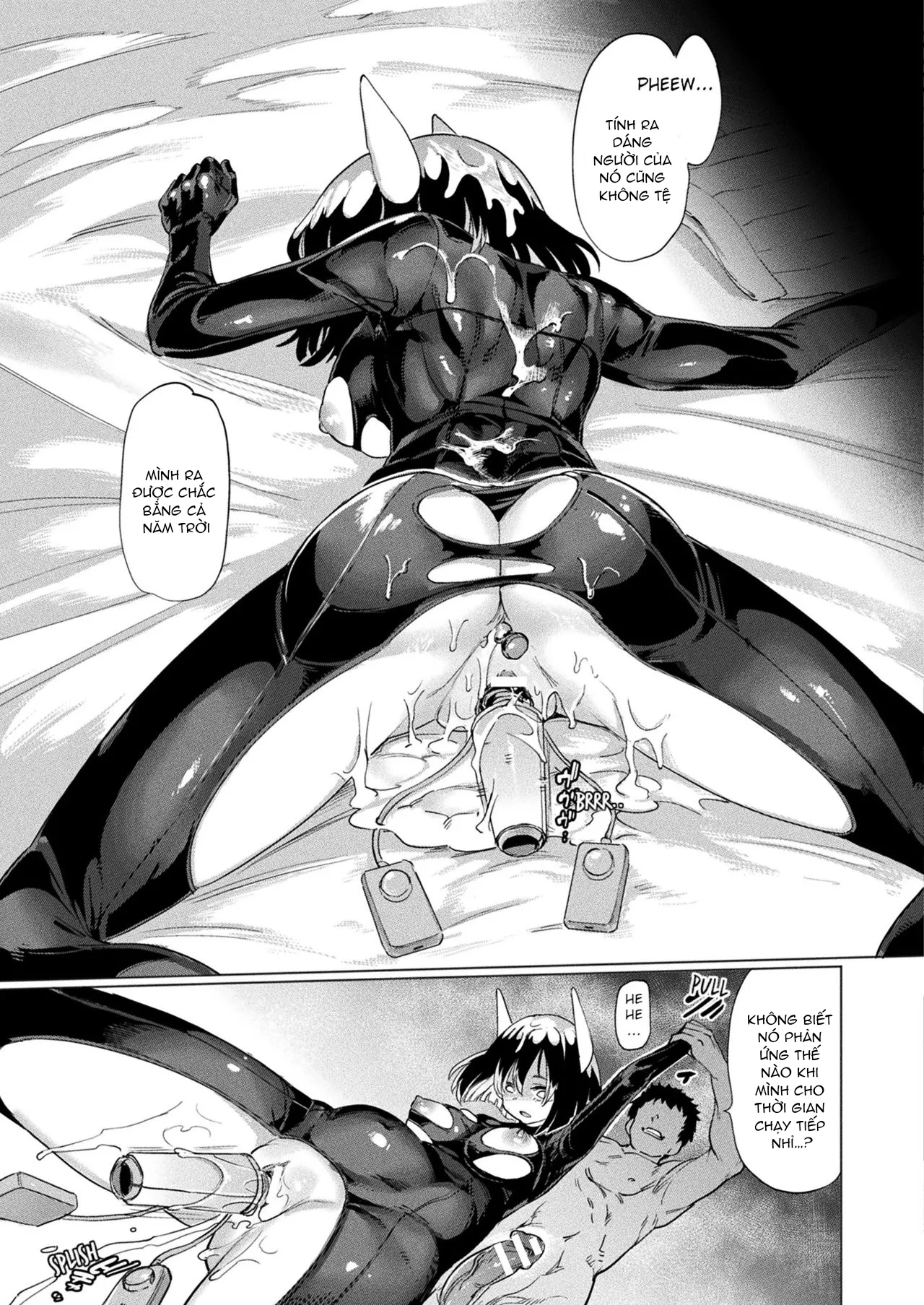 HentaiVN.net - Ảnh 13 - Sục cu bú nhưng bị out trình [Slutty Little Succubus vs Time-Stopping Mister] - Chap 1