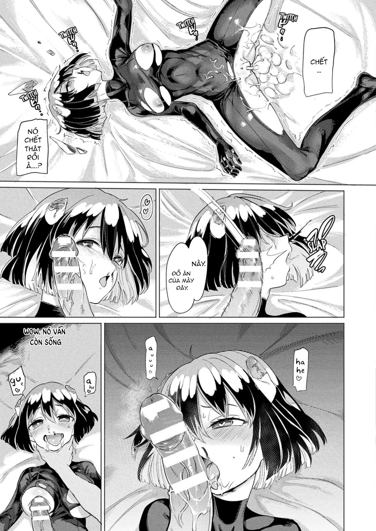 HentaiVN.net - Ảnh 17 - Sục cu bú nhưng bị out trình [Slutty Little Succubus vs Time-Stopping Mister] - Chap 1