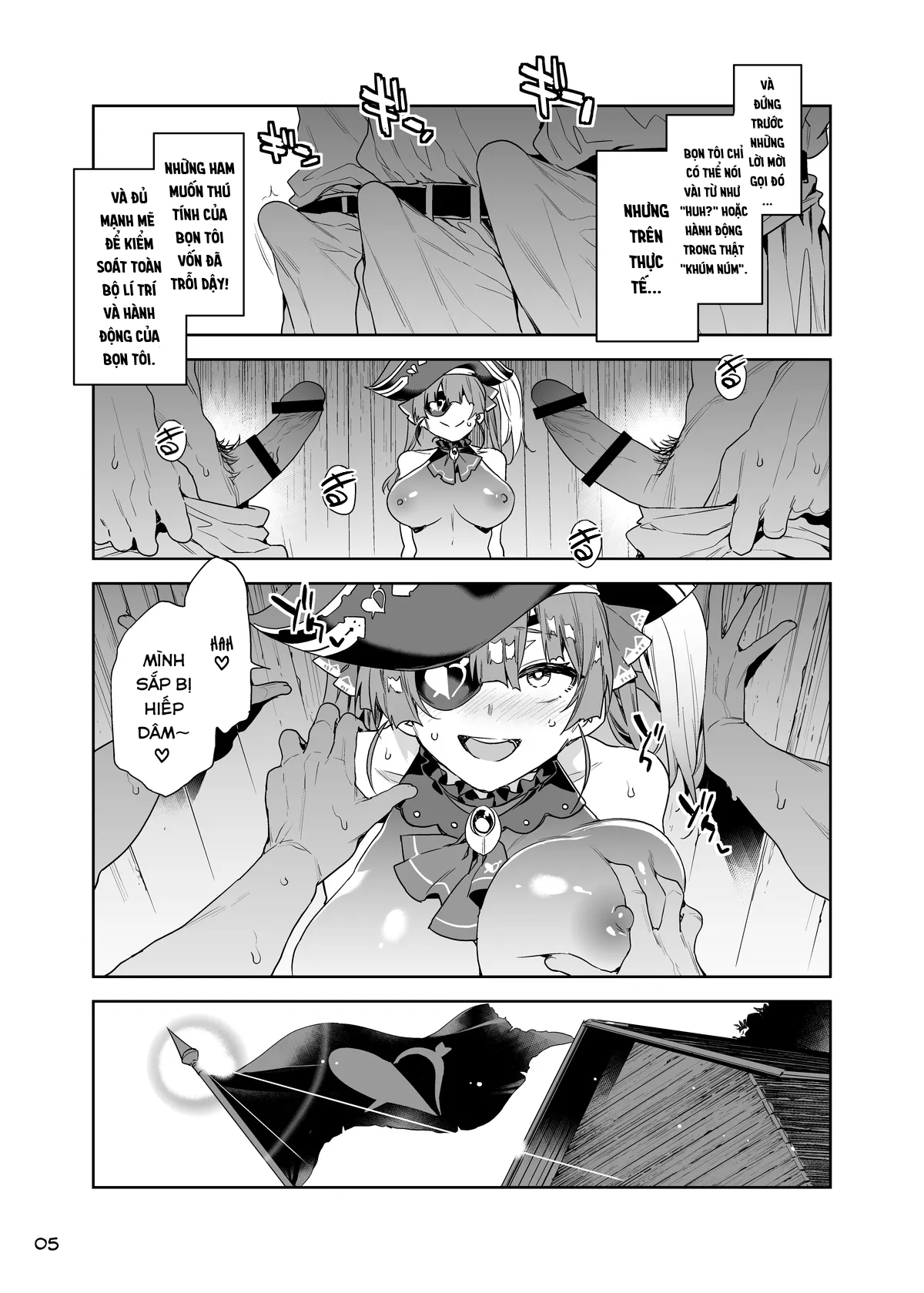 HentaiVN.net - Ảnh 7 - Thuyền Trưởng Marine bị Horny. [Marine Senchou wa Hi Goui no Ue de Wakarasaretai] - Chap 1