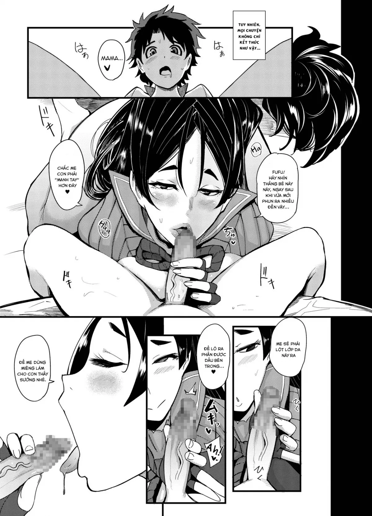 HentaiVN.net - Ảnh 6 - Hibi no Tsukare o Raikou Mama ga Doeroku Iyashite Kureru Hon - Chap 1