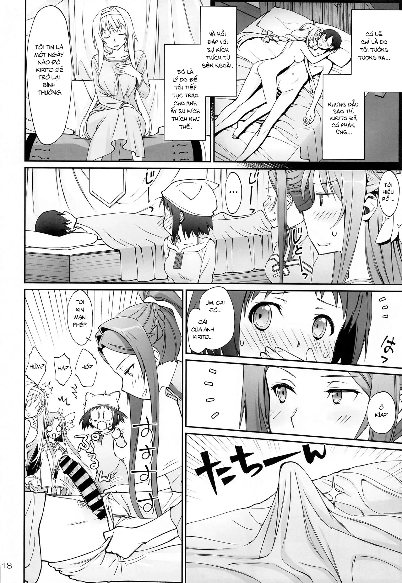HentaiVN.net - Ảnh 19 - Chàng Hoàng Tử Trong Lều (Sword Art Online Alicization) [Tent no Ouji-sama (Sword Art Online); テントの王子様 (ソードアート・オンライン)] - Chap 1