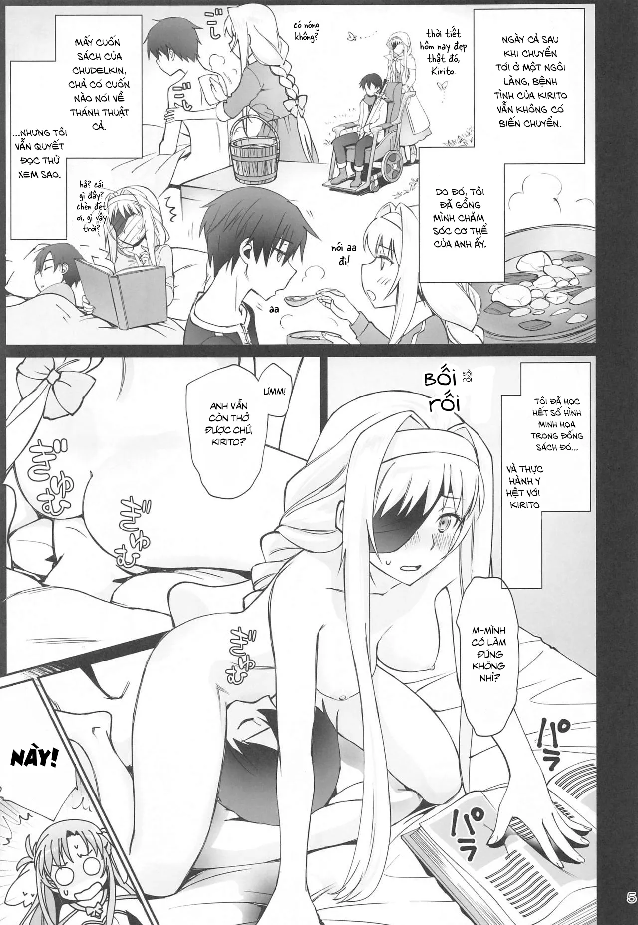 HentaiVN.net - Ảnh 6 - Chàng Hoàng Tử Trong Lều (Sword Art Online Alicization) [Tent no Ouji-sama (Sword Art Online); テントの王子様 (ソードアート・オンライン)] - Chap 1