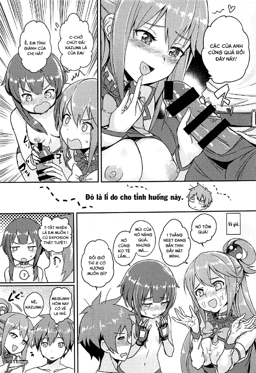 HentaiVN.net - Ảnh 12 - Aqua, Megumin và chiếc vòng ước nguyện (Kono Subarashii Sekai ni Syukufuku o!) [Kono Azen na Kazuma ni Shojo o! (Kono Subarashii Sekai ni Syukufuku o!)] - Chap 1
