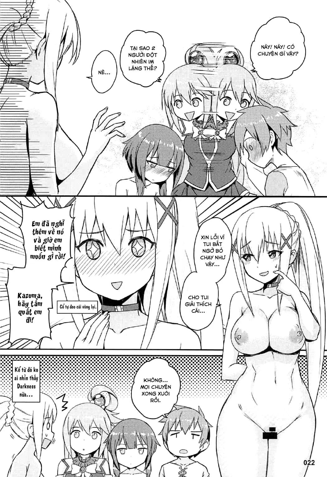 HentaiVN.net - Ảnh 23 - Aqua, Megumin và chiếc vòng ước nguyện (Kono Subarashii Sekai ni Syukufuku o!) [Kono Azen na Kazuma ni Shojo o! (Kono Subarashii Sekai ni Syukufuku o!)] - Chap 1