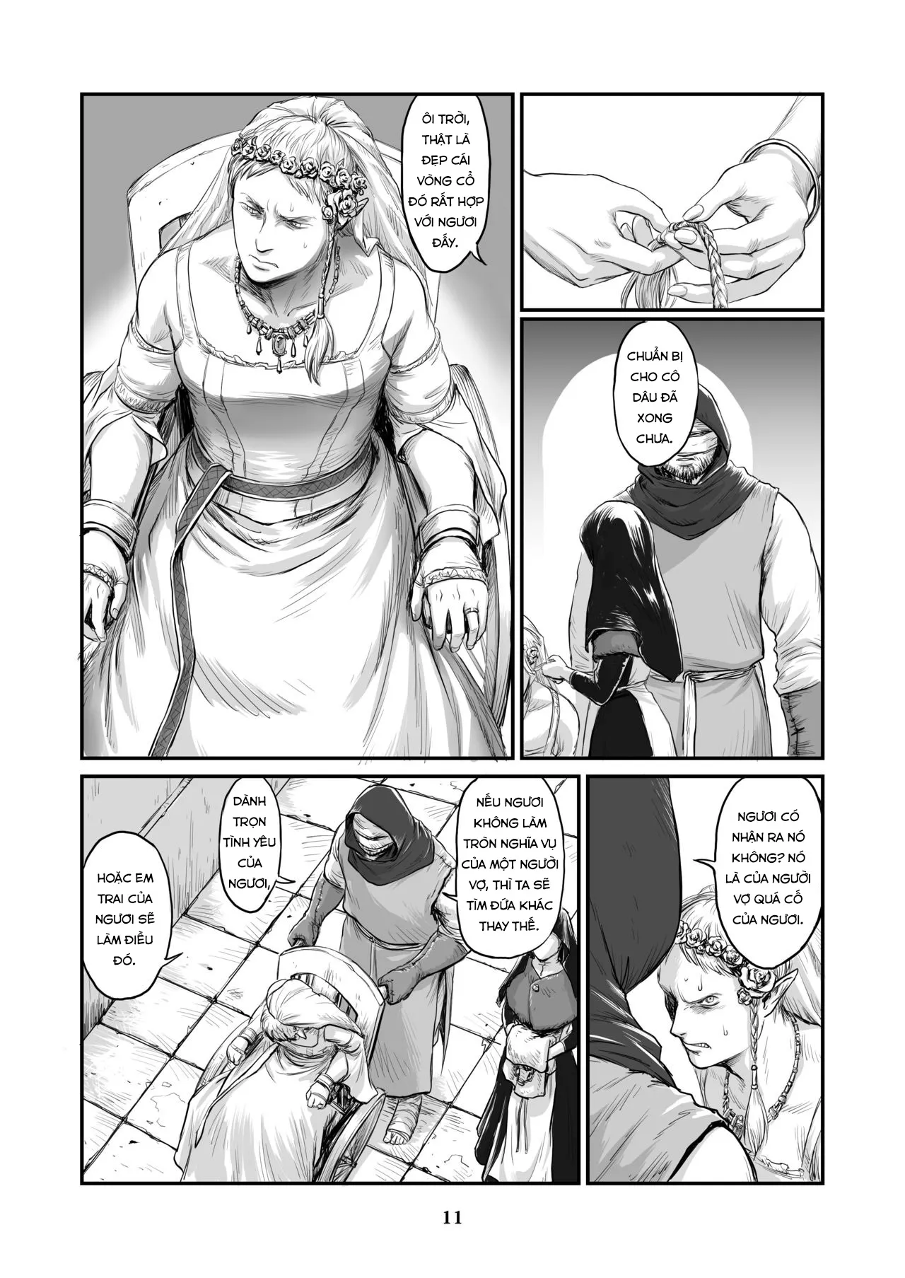 HentaiVN.net - Ảnh 8 - Vị Tân Nương của Orc [Chikuhyou no Hanayome] - Chap 1