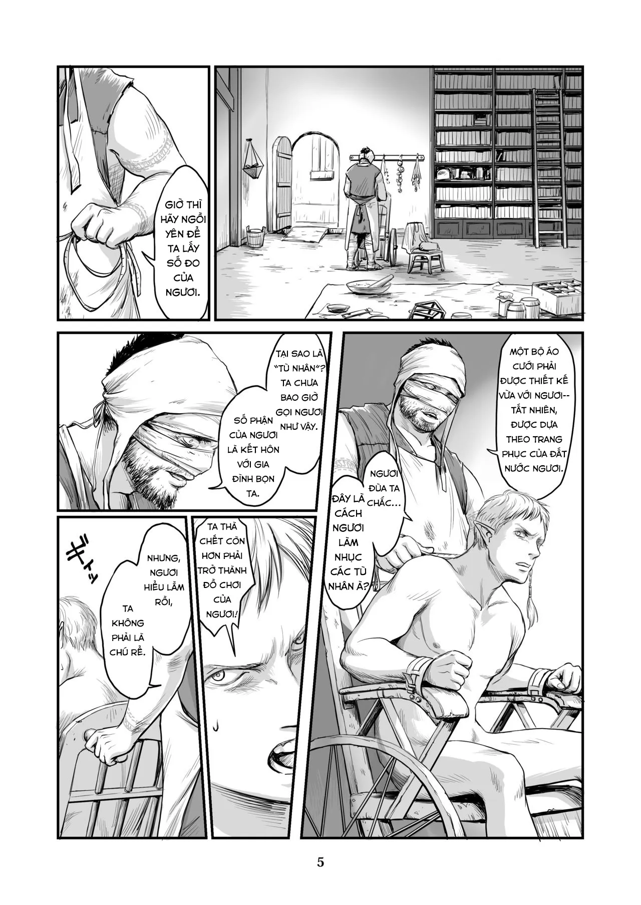 HentaiVN.net - Ảnh 4 - Vị Tân Nương của Orc [Chikuhyou no Hanayome] - Chap 1