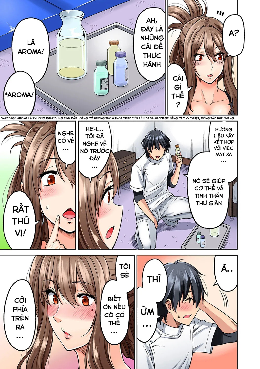 HentaiVN.net - Ảnh 13 - Buổi Tập Massage [Hatsujou Munmun Massage!] - Chap 2
