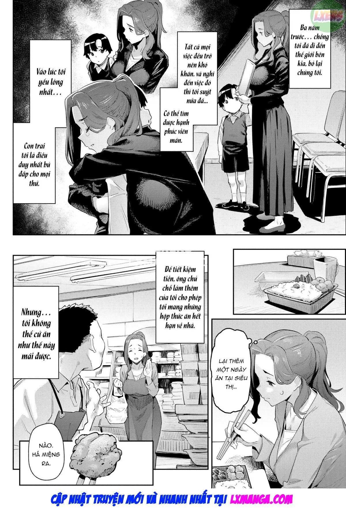 HentaiVN.net - Ảnh 5 - Mừng mẹ về nhà - Chap 1