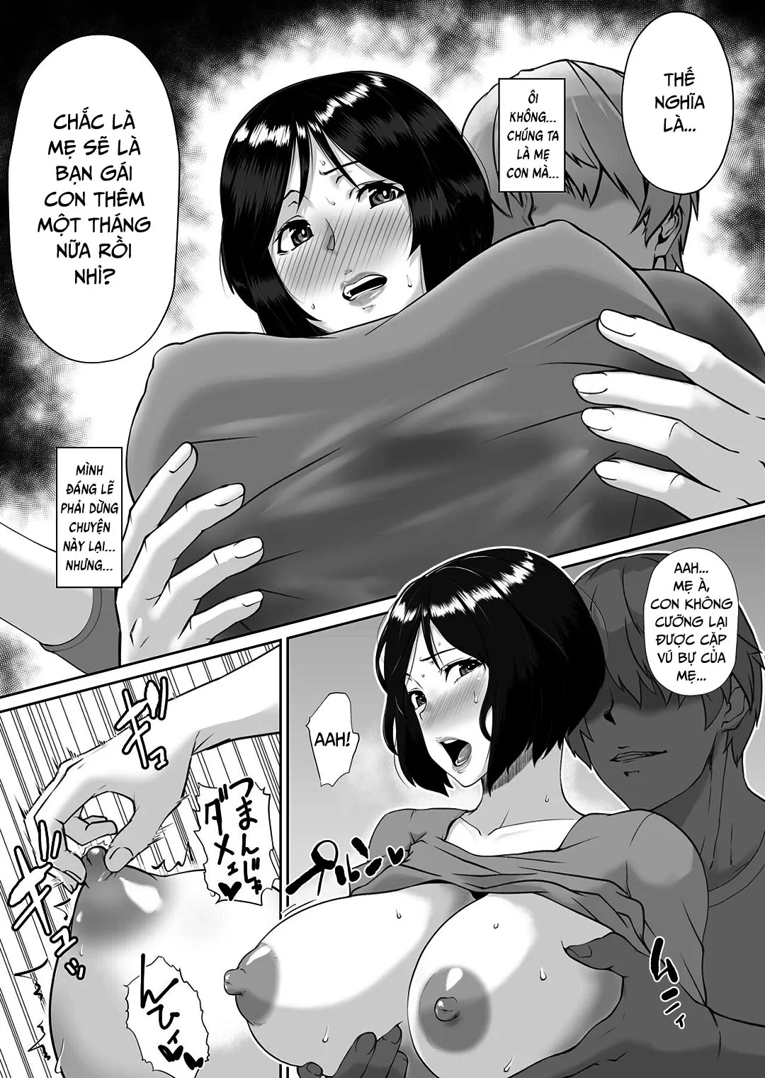 HentaiVN.net - Ảnh 5 - Đúng vậy, tôi đang quan hệ với mẹ [Sou Da Haha To, Shiyo; That's Right, I'm Doing It With My Mother] - Chap 1