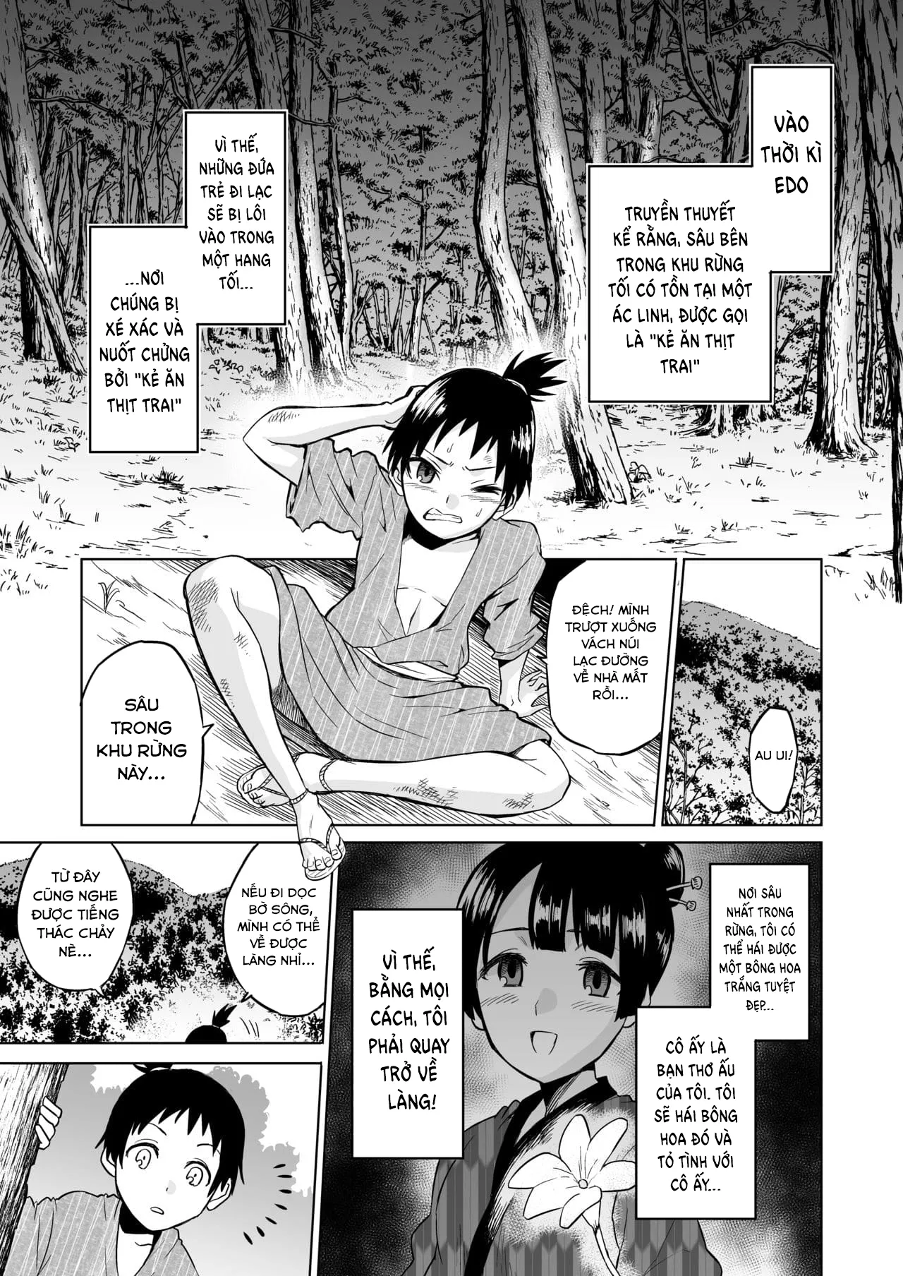 HentaiVN.net - Ảnh 5 - Warabe Kui ~Mori no Oku de Bijo Youkai ni Yuuwaku sarete~ - Chap 1