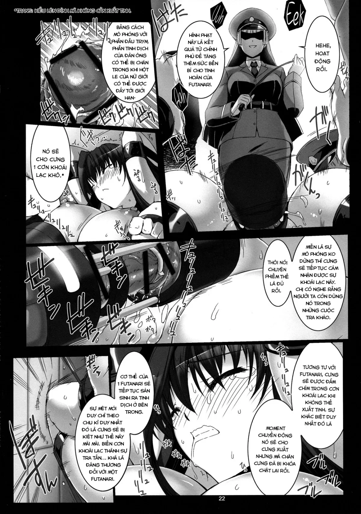HentaiVN.net - Ảnh 23 - Ngục Tù Tra Tấn [Seishi Kangoku Futanari Kyousei Jii Choukyou] - Chap 1