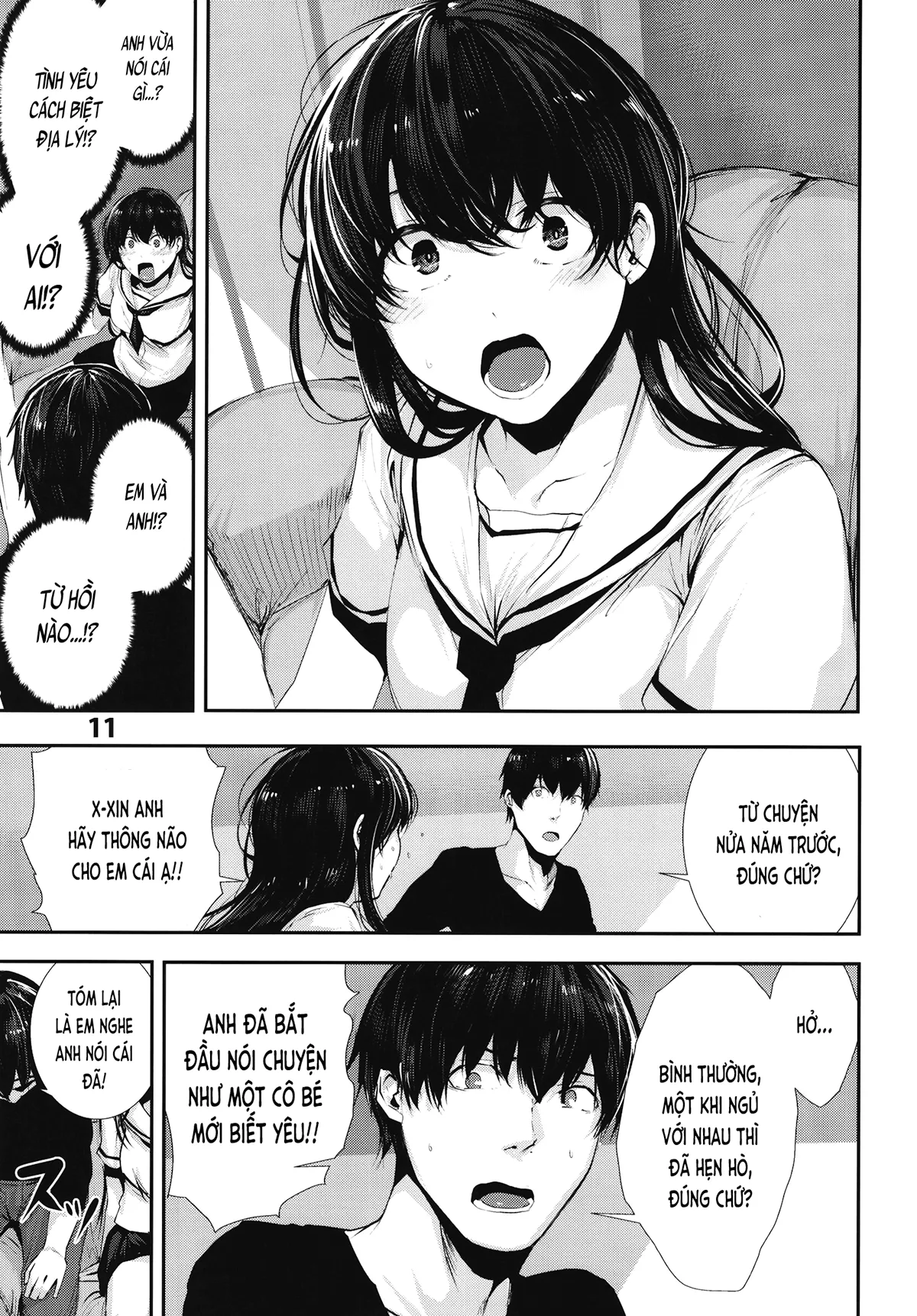 HentaiVN.net - Ảnh 11 - Bạn nối khố phiền não (nguyên tác) [Osananajimi Ecchi (original); おさななじみえっち (オリジナル)] - Chap 2