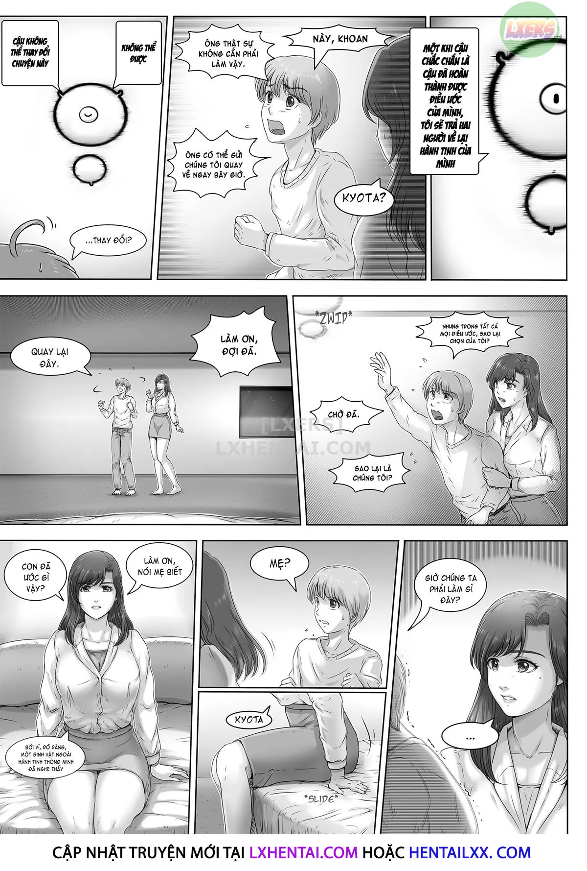 HentaiVN.net - Ảnh 7 - A World For Just The Two Of Us [Okaa-San Shika Inai Hoshi] - Chap 1