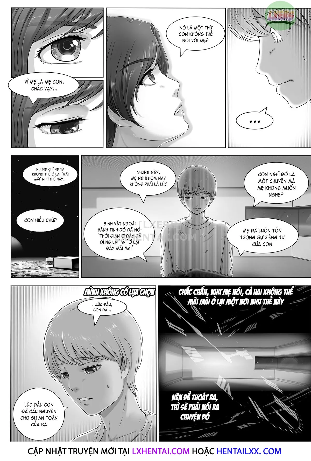 HentaiVN.net - Ảnh 8 - A World For Just The Two Of Us [Okaa-San Shika Inai Hoshi] - Chap 1
