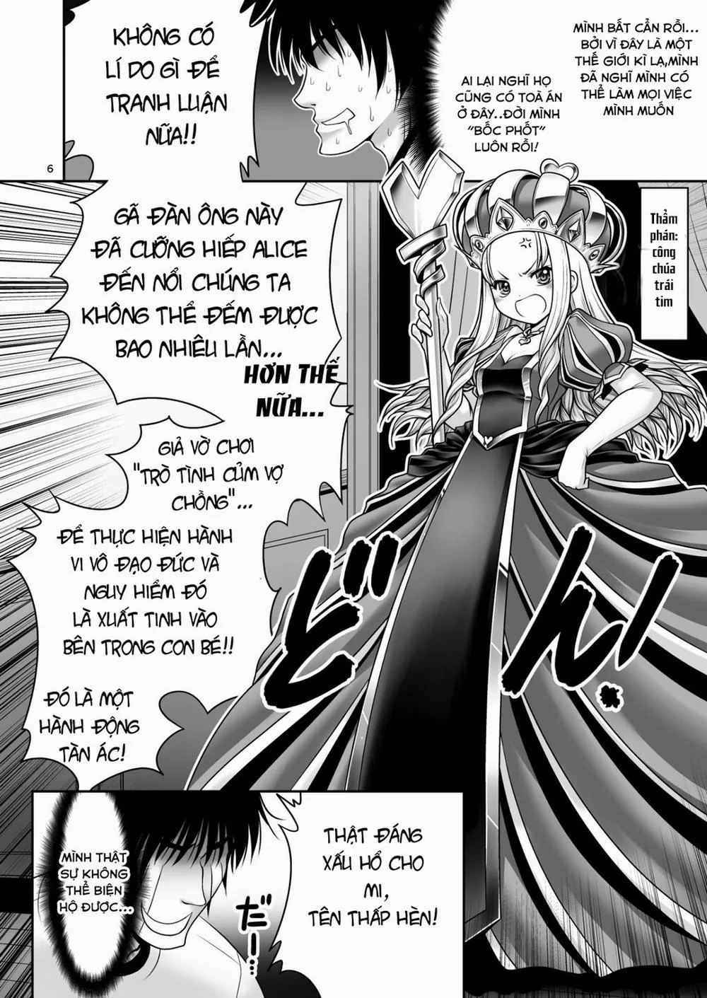 HentaiVN.net - Ảnh 5 - Heart no Joou to Alice Inkou Saiban ver 1.1 (Alice in Wonderland) - phần 2 - Chap 1