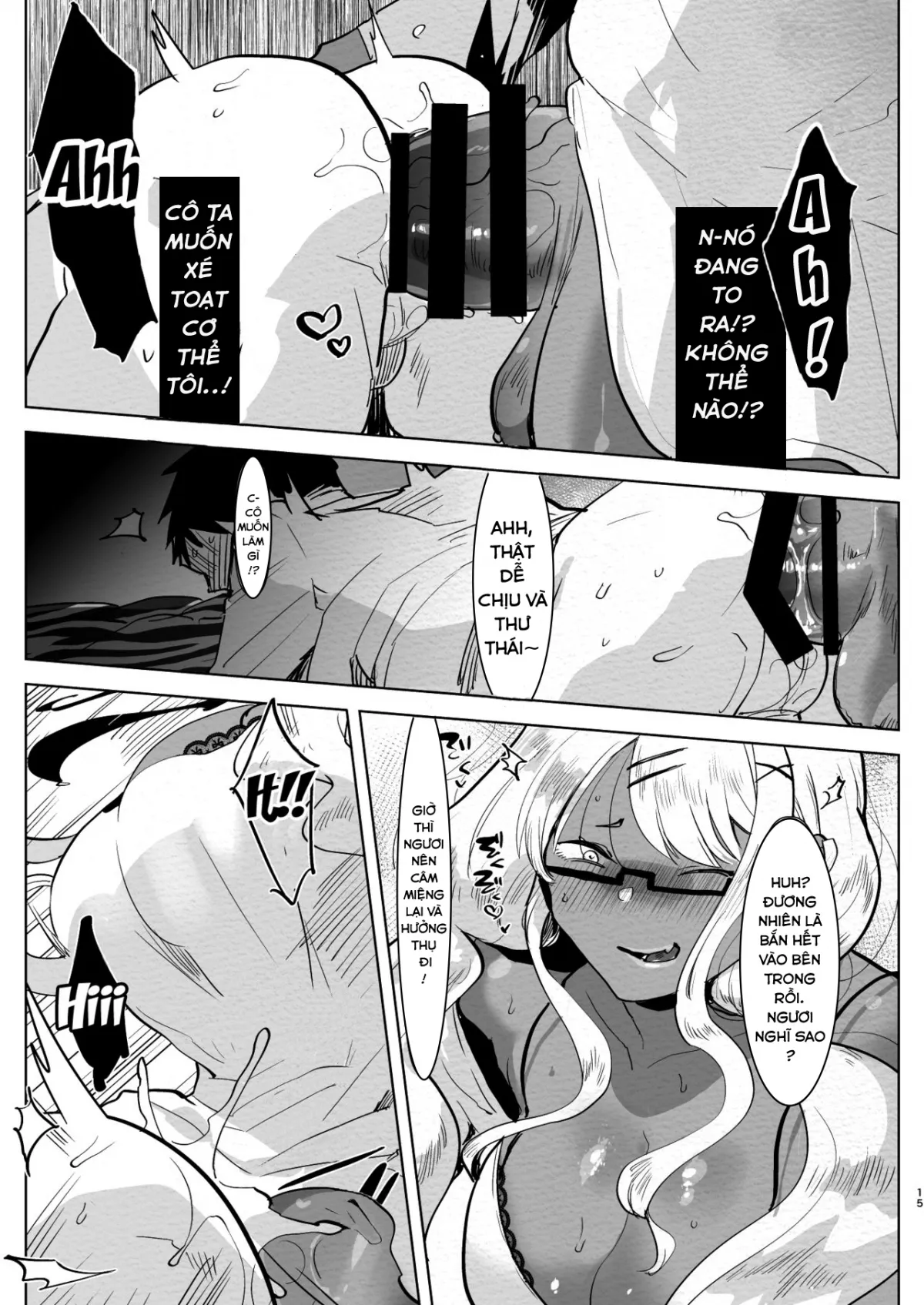 HentaiVN.net - Ảnh 15 - What I Thought Was Going To Be A Study Date [Futanari Kyokon Kuro Gal Kanojo to Benkyou Oheya Date da to Omottara Soku Onaho Atsukai Fukujuu Gyaku Anal nante...] - Chap 1