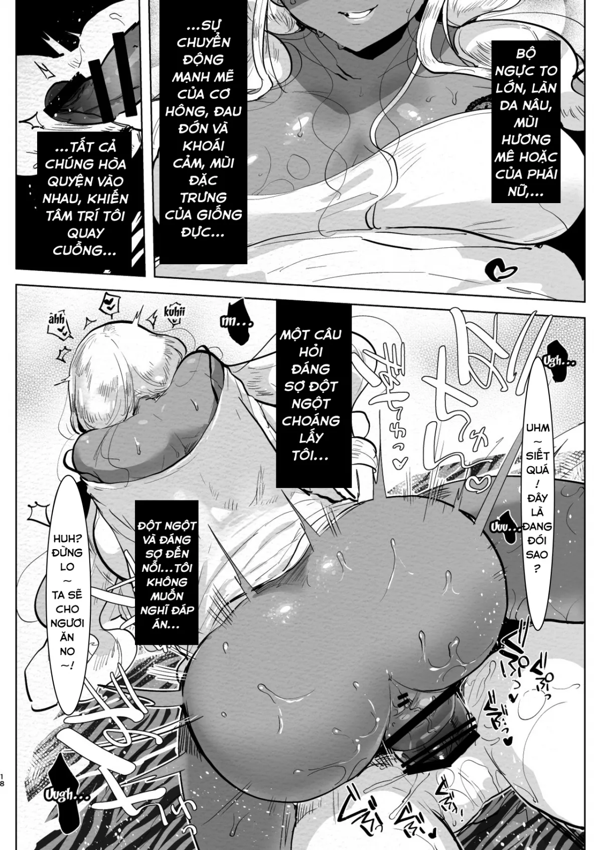 HentaiVN.net - Ảnh 18 - What I Thought Was Going To Be A Study Date [Futanari Kyokon Kuro Gal Kanojo to Benkyou Oheya Date da to Omottara Soku Onaho Atsukai Fukujuu Gyaku Anal nante...] - Chap 1