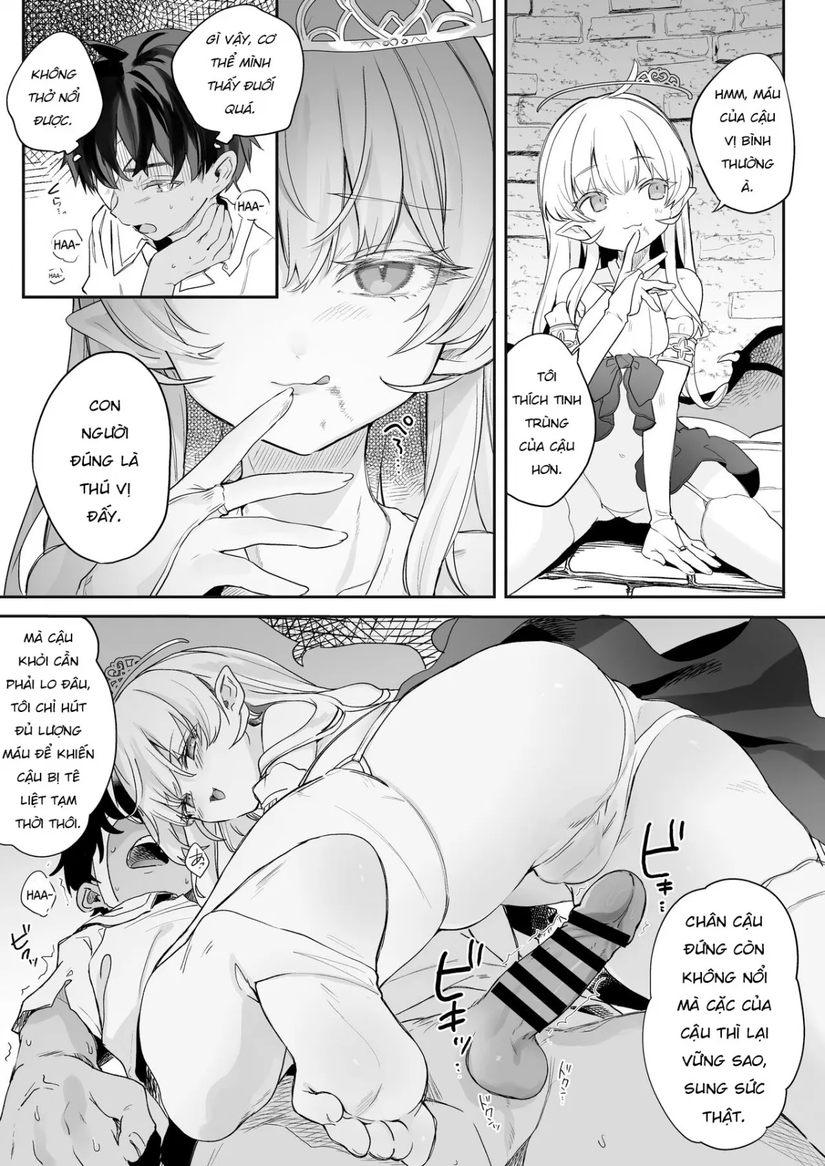 HentaiVN.net - Ảnh 21 - Kekki Yakou -Shinso no Hime wa Hatsujou Shiteiru! [KEKKI YAKOU ~The True Ancestor Vampire Princess is in HEAT!~] - Chap 1