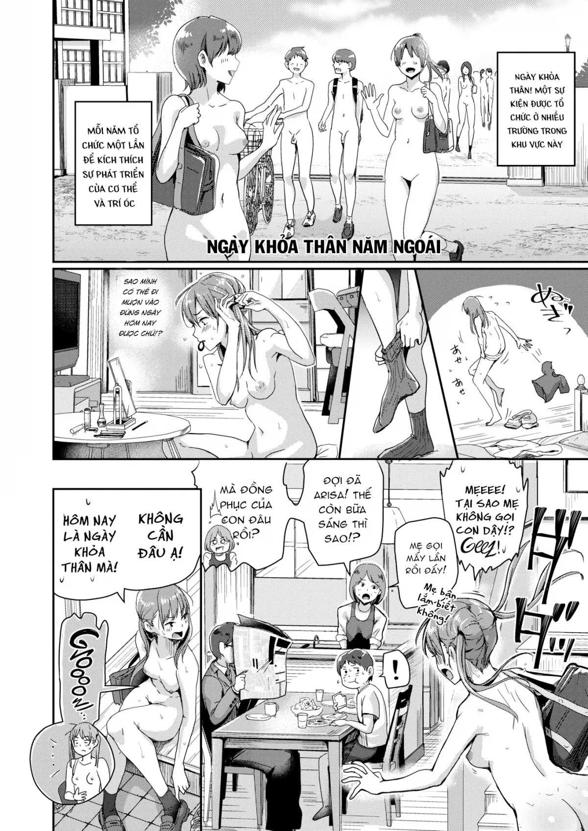 HentaiVN.net - Ảnh 3 - Ngày Trần Như Nhộng [Today’s Birthday Suit Day!?] - Chap 1