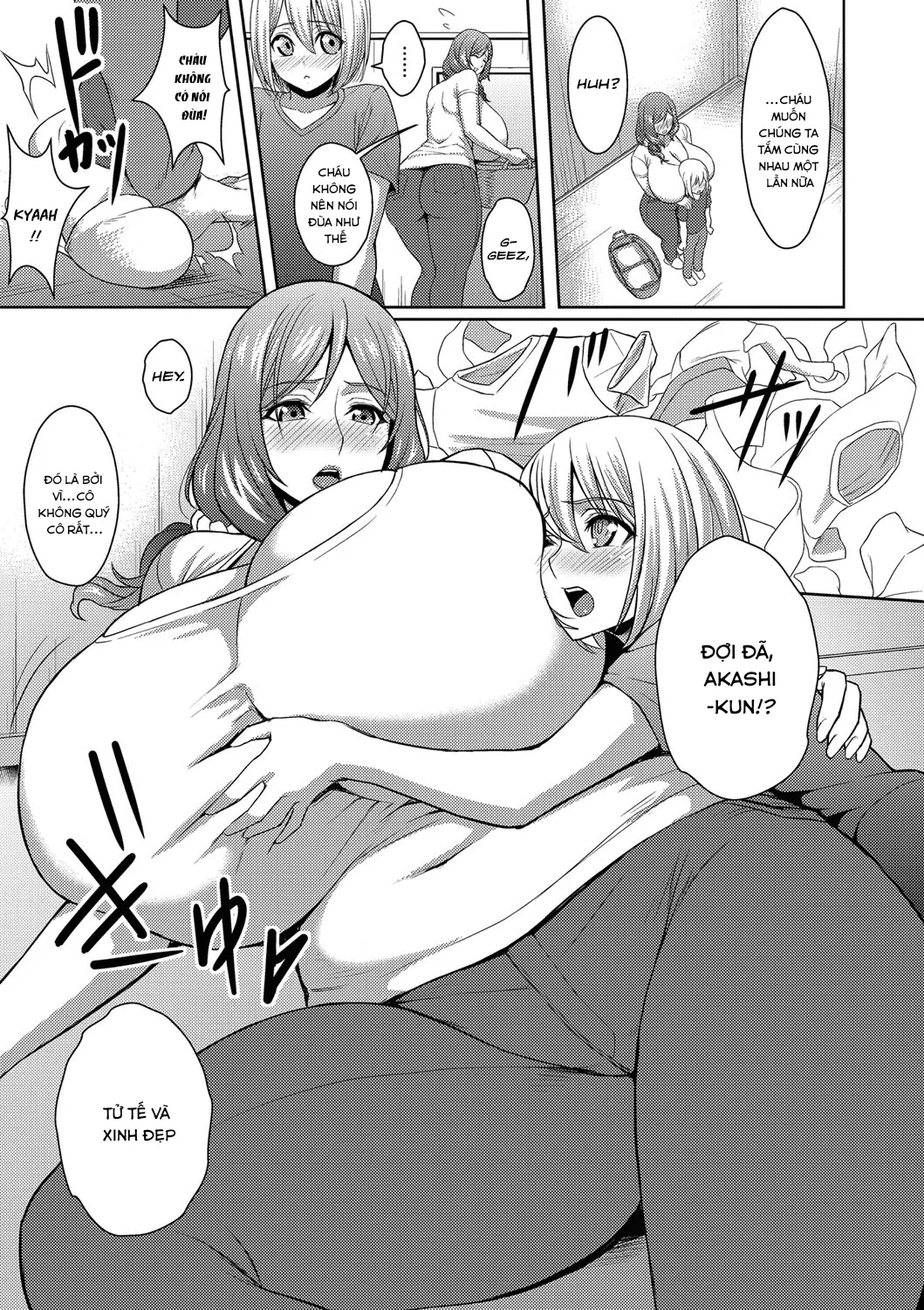 HentaiVN.net - Ảnh 6 - Chounyuu Okaa-san Chounai Souji de Hito Yogore [Big-Breasted Mom Getting Dirty in the Neighbourhood Clean-up] - Chap 1