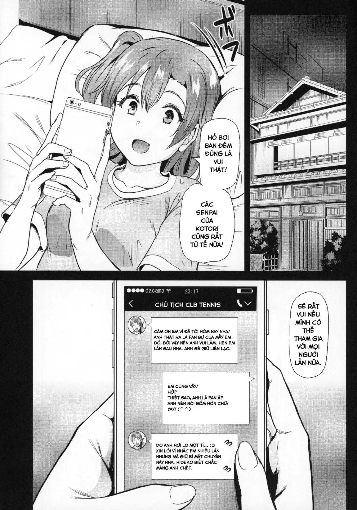 HentaiVN.net - Ảnh 40 - Joshidaisei Minami Kotori no YariCir Jikenbo Case.2 (Love Live!) [College Girl Kotori Minami's Hookup Circle Files Case.2] - Chap 1