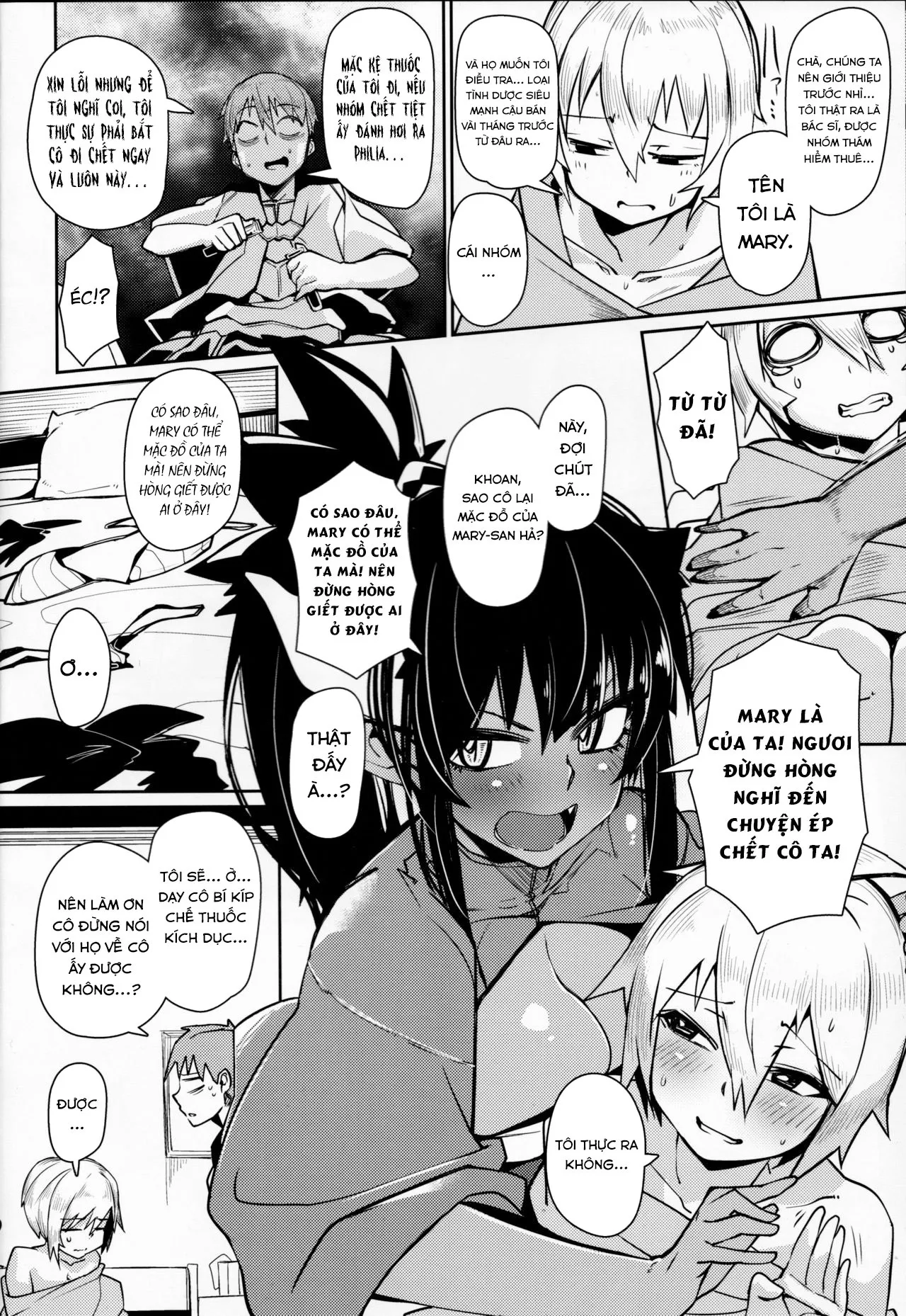HentaiVN.net - Ảnh 6 - Different World Girl - Chap 4