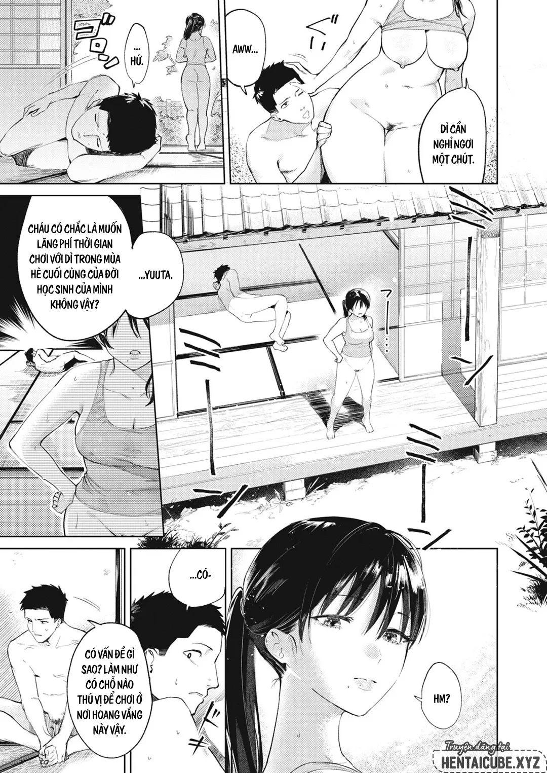 HentaiVN.net - Ảnh 4 - Ngày hè cùng dì - Chap 1