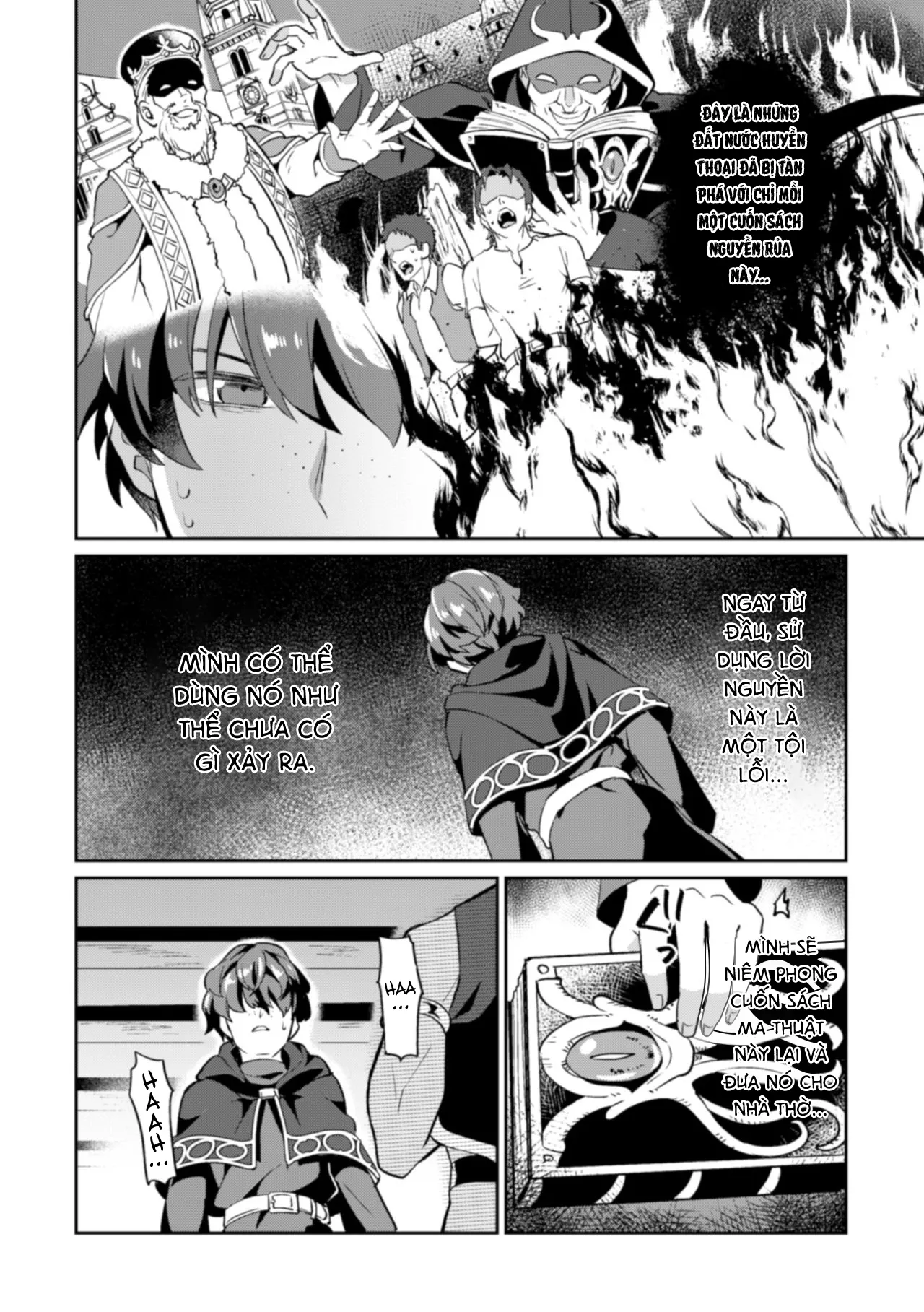 HentaiVN.net - Ảnh 8 - Cuốn Sách Ma Thuật Bị Nguyền Rủa [Kinju no Madousho; The Cursed Grimoire] - Chap 1