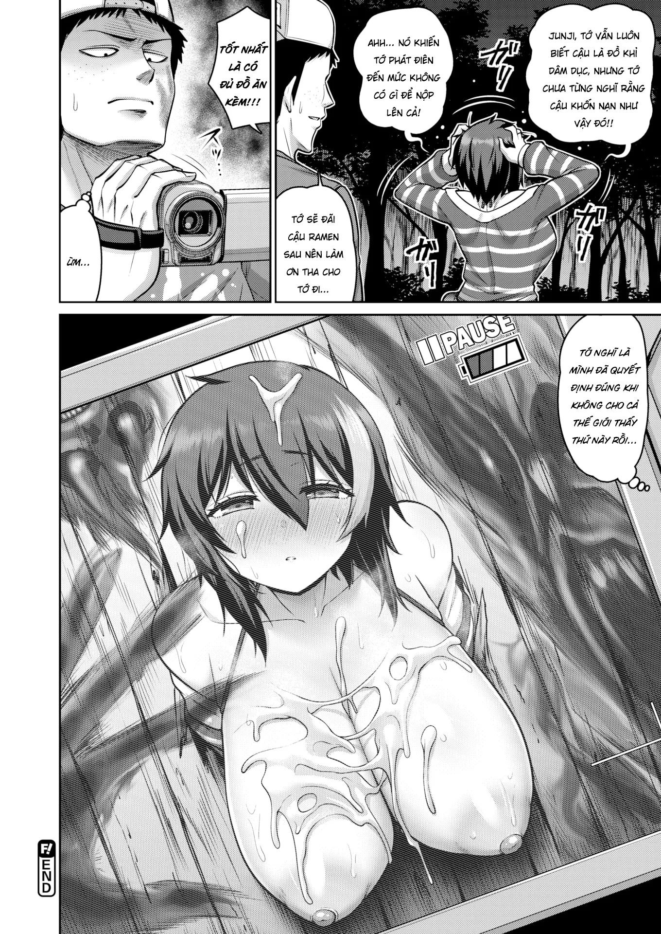 HentaiVN.net - Ảnh 21 - sự tích ma vú bò [Caution! You Must Not Cum!] - Chap 1