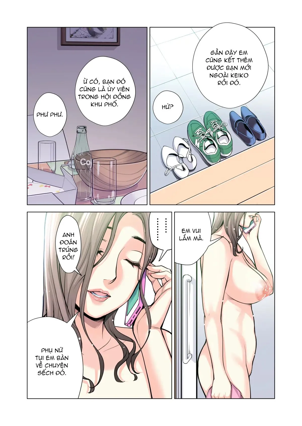 HentaiVN.net - Ảnh 118 - Bà chị có chồng ở tổ dân phố rất gợi tình 3: Bữa ăn của người có chồng [Jichikai no Hitozuma wa Totemo H deshita. 3 Hitozuma-tachi no Oshokuji Hen] - Chap 1