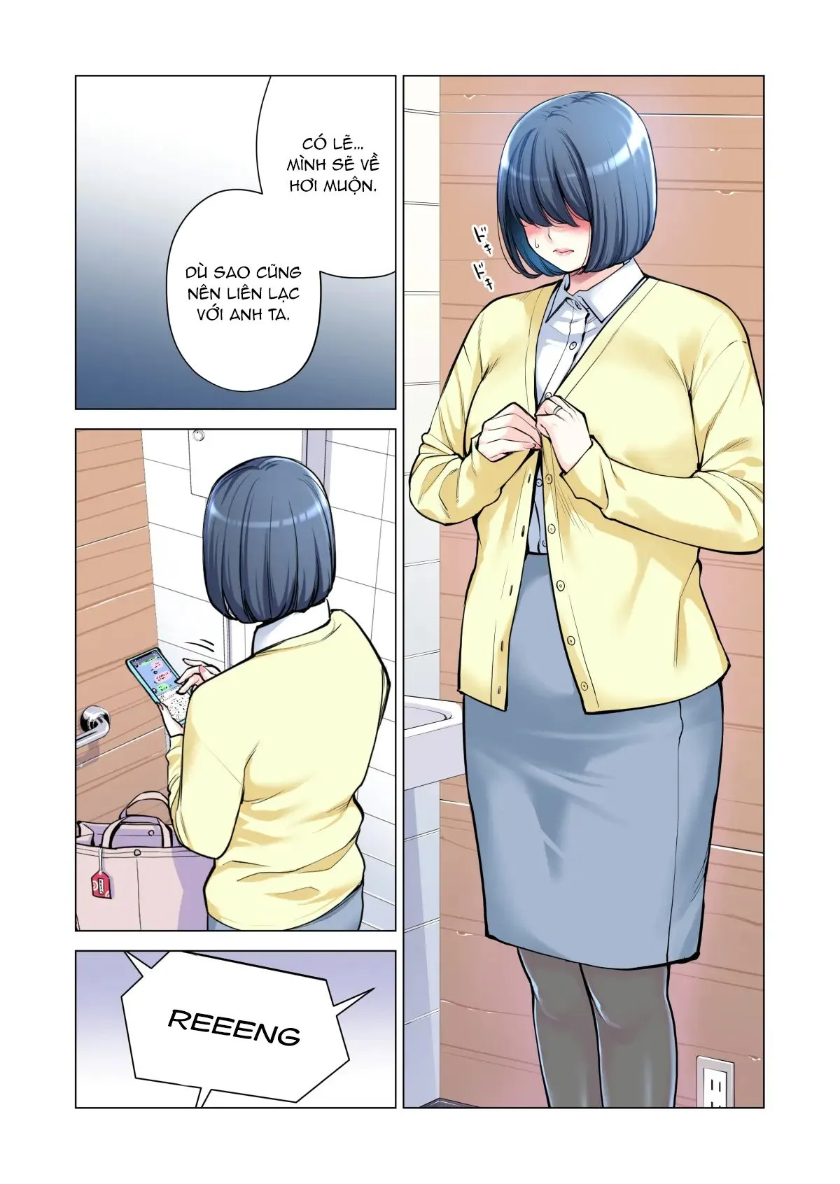 HentaiVN.net - Ảnh 24 - Bà chị có chồng ở tổ dân phố rất gợi tình 3: Bữa ăn của người có chồng [Jichikai no Hitozuma wa Totemo H deshita. 3 Hitozuma-tachi no Oshokuji Hen] - Chap 1