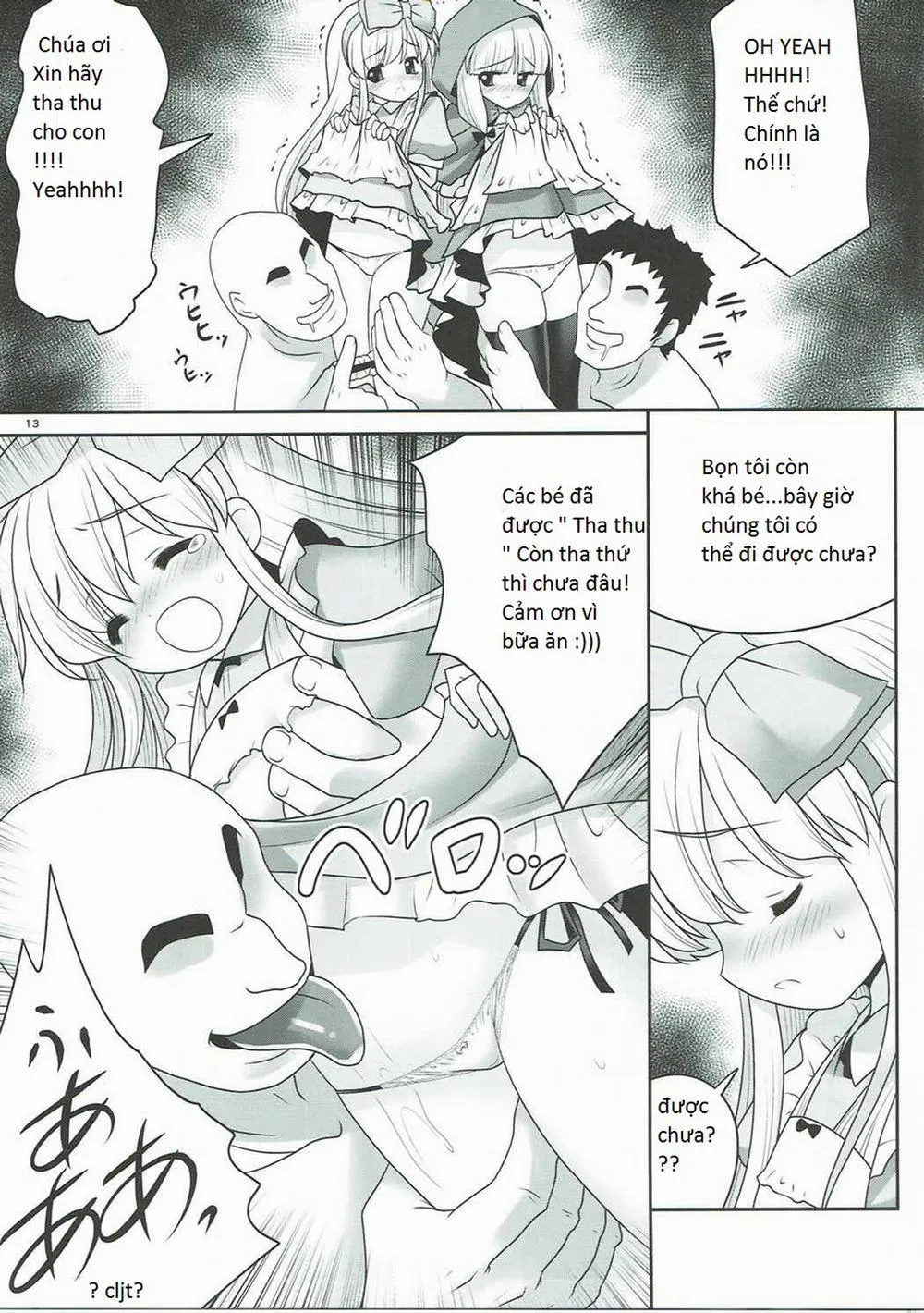 HentaiVN.net - Ảnh 13 - Osoware Nureru Ehon no Shoujo (Cuộc đời sa ngã của Alice và cô bé Khăn Đỏ ) - Chap 1