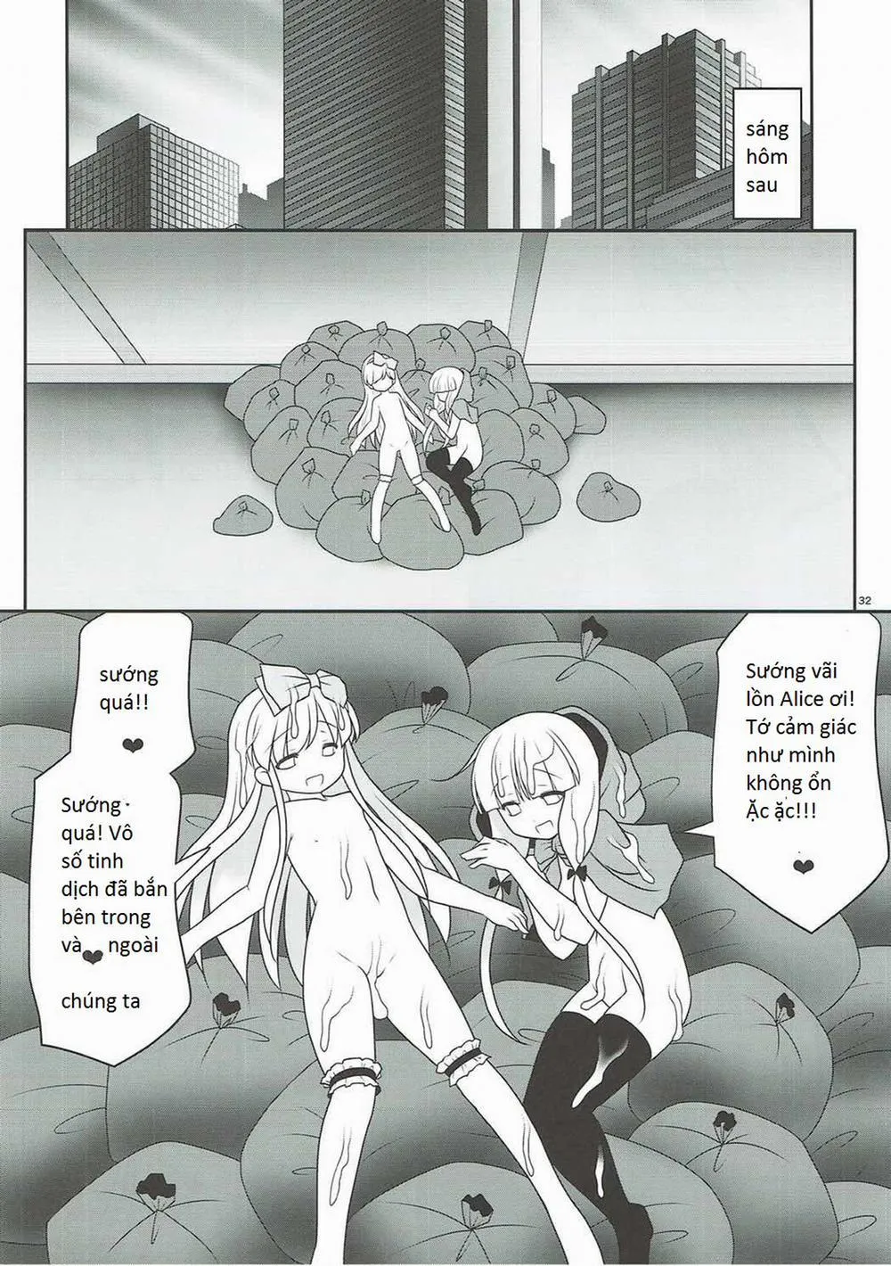 HentaiVN.net - Ảnh 32 - Osoware Nureru Ehon no Shoujo (Cuộc đời sa ngã của Alice và cô bé Khăn Đỏ ) - Chap 1