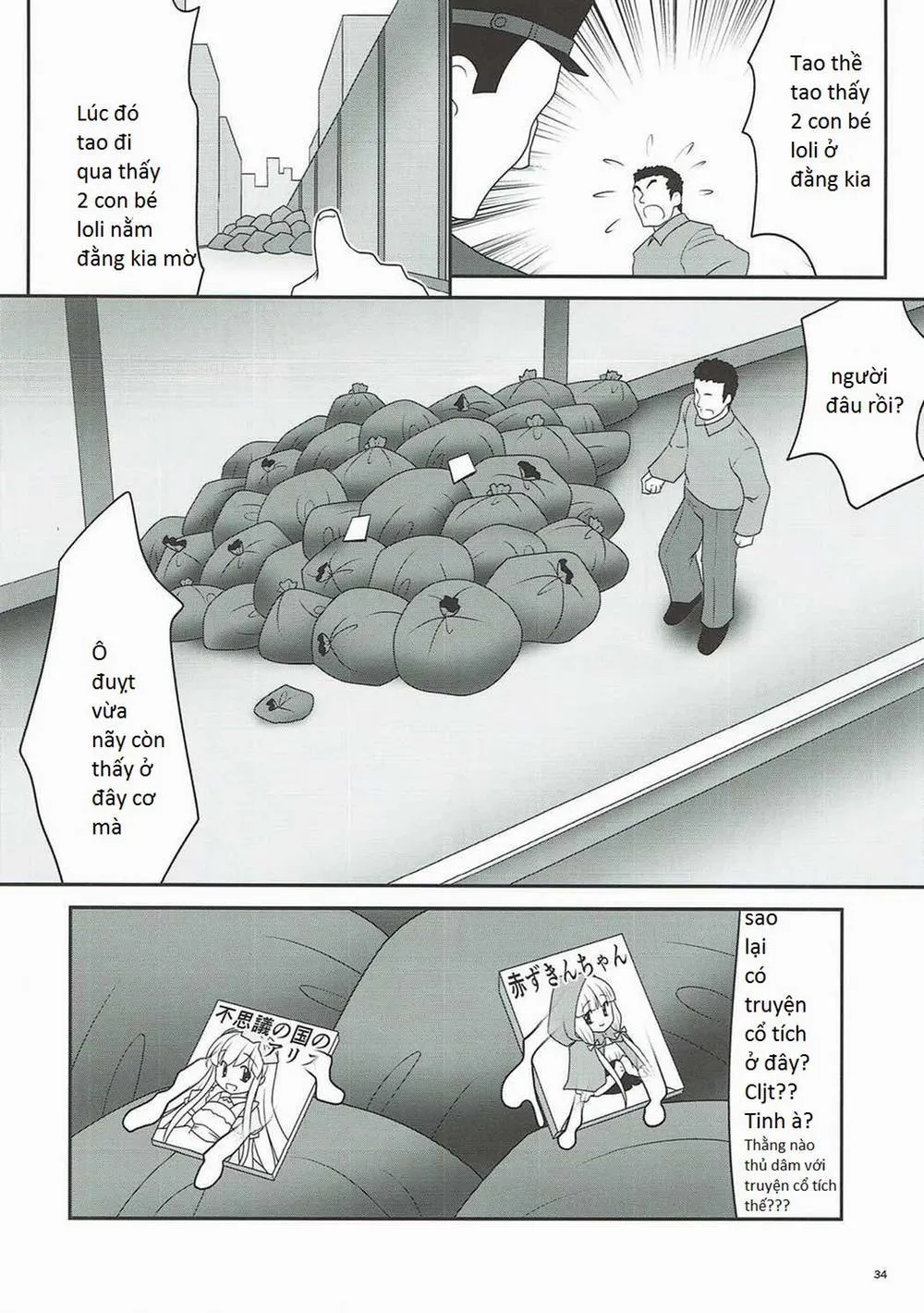 HentaiVN.net - Ảnh 34 - Osoware Nureru Ehon no Shoujo (Cuộc đời sa ngã của Alice và cô bé Khăn Đỏ ) - Chap 1