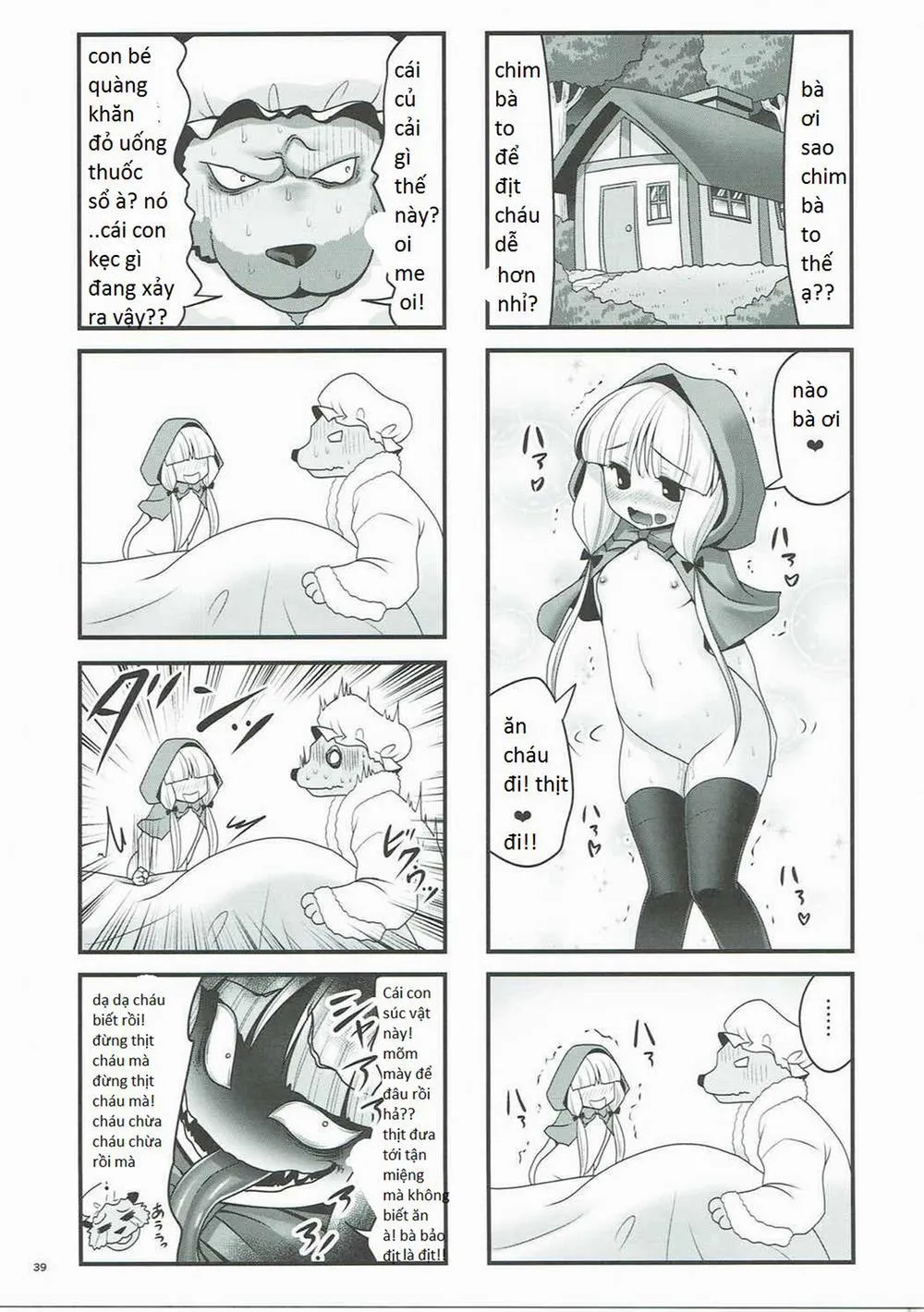 HentaiVN.net - Ảnh 38 - Osoware Nureru Ehon no Shoujo (Cuộc đời sa ngã của Alice và cô bé Khăn Đỏ ) - Chap 1
