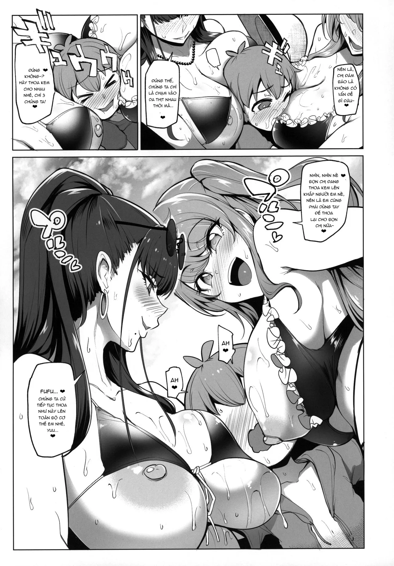 HentaiVN.net - Ảnh 10 - Odekake Shita no wa H na Gal Onee-chan-tachi to no Umi deshita [Visiting The Beach With The Lewd Gal Onee-Sans] - Chap 1