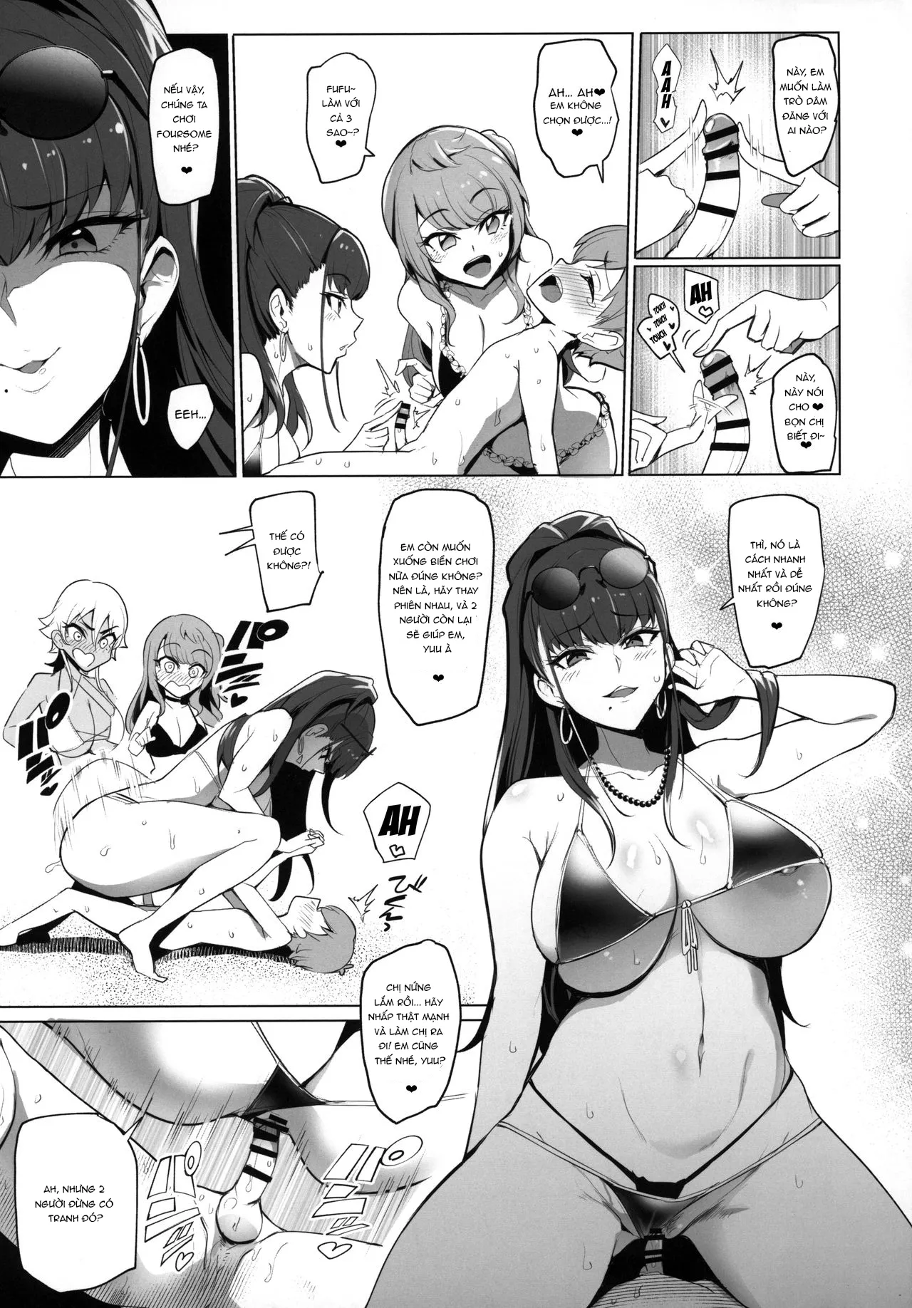 HentaiVN.net - Ảnh 26 - Odekake Shita no wa H na Gal Onee-chan-tachi to no Umi deshita [Visiting The Beach With The Lewd Gal Onee-Sans] - Chap 1