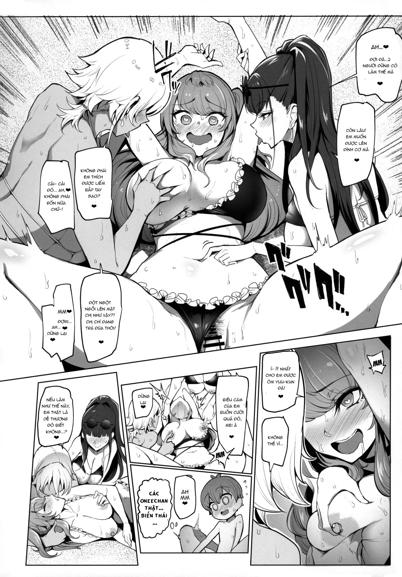 HentaiVN.net - Ảnh 31 - Odekake Shita no wa H na Gal Onee-chan-tachi to no Umi deshita [Visiting The Beach With The Lewd Gal Onee-Sans] - Chap 1