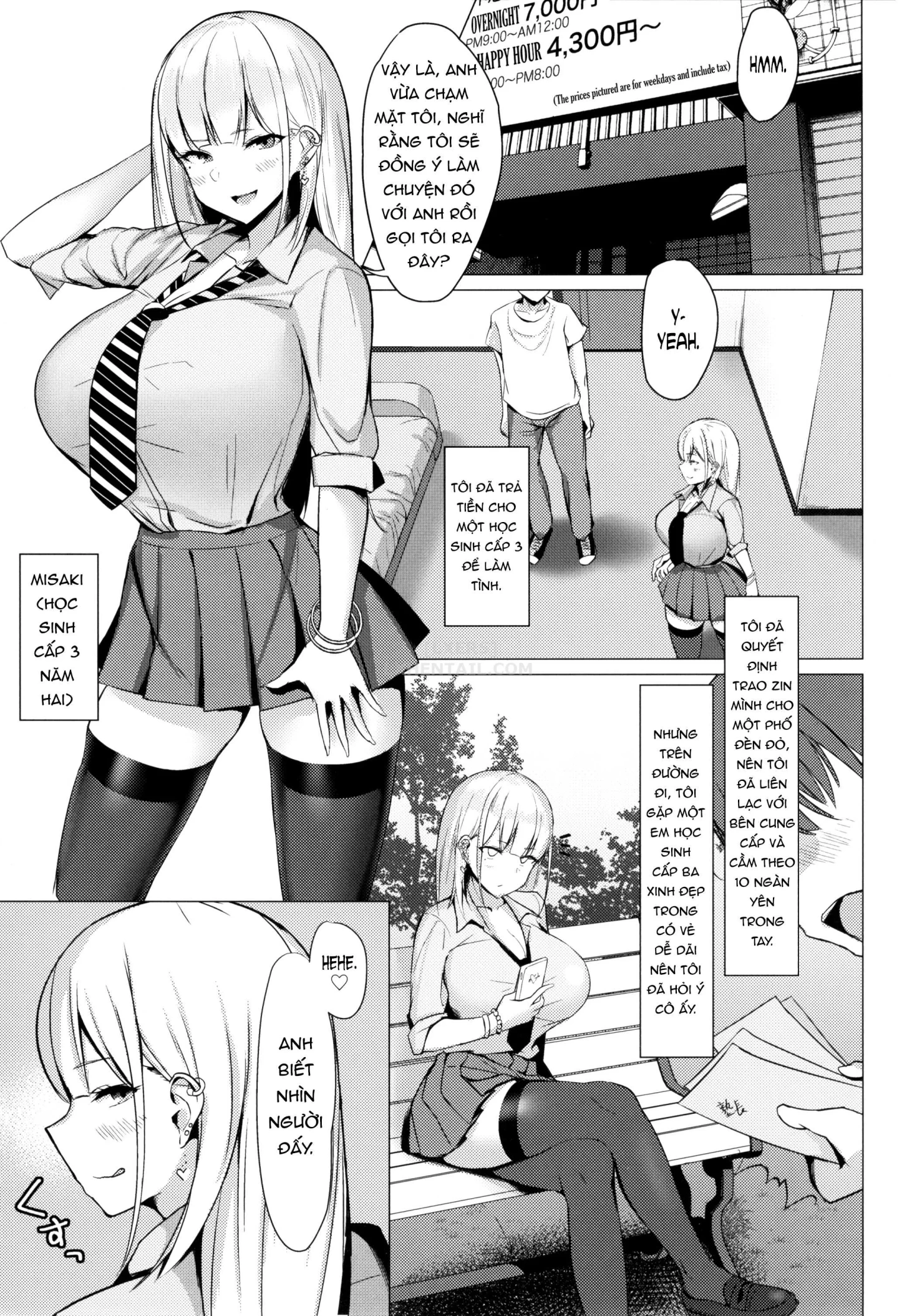 HentaiVN.net - Ảnh 4 - Fucking A Naughty High School Gyaru. [Ecchi Na Gal JK To Yacchau Yatsu.] - Chap 1
