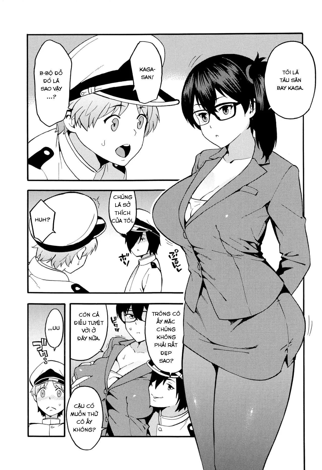 HentaiVN.net - Ảnh 5 - Office Lady Kaga [OL KuroSto Kaga-san; OL黒スト加賀さん] - Chap 1
