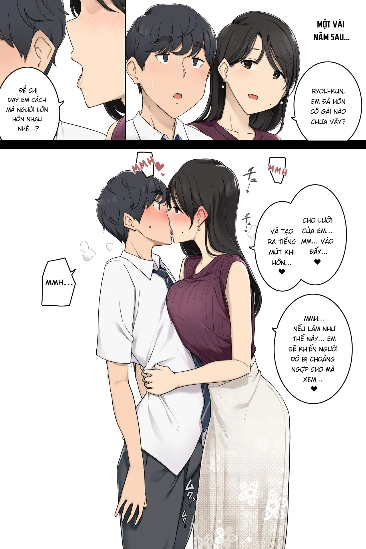 HentaiVN.net - Ảnh 4 - Chị hàng xóm thông thái - Chap 1